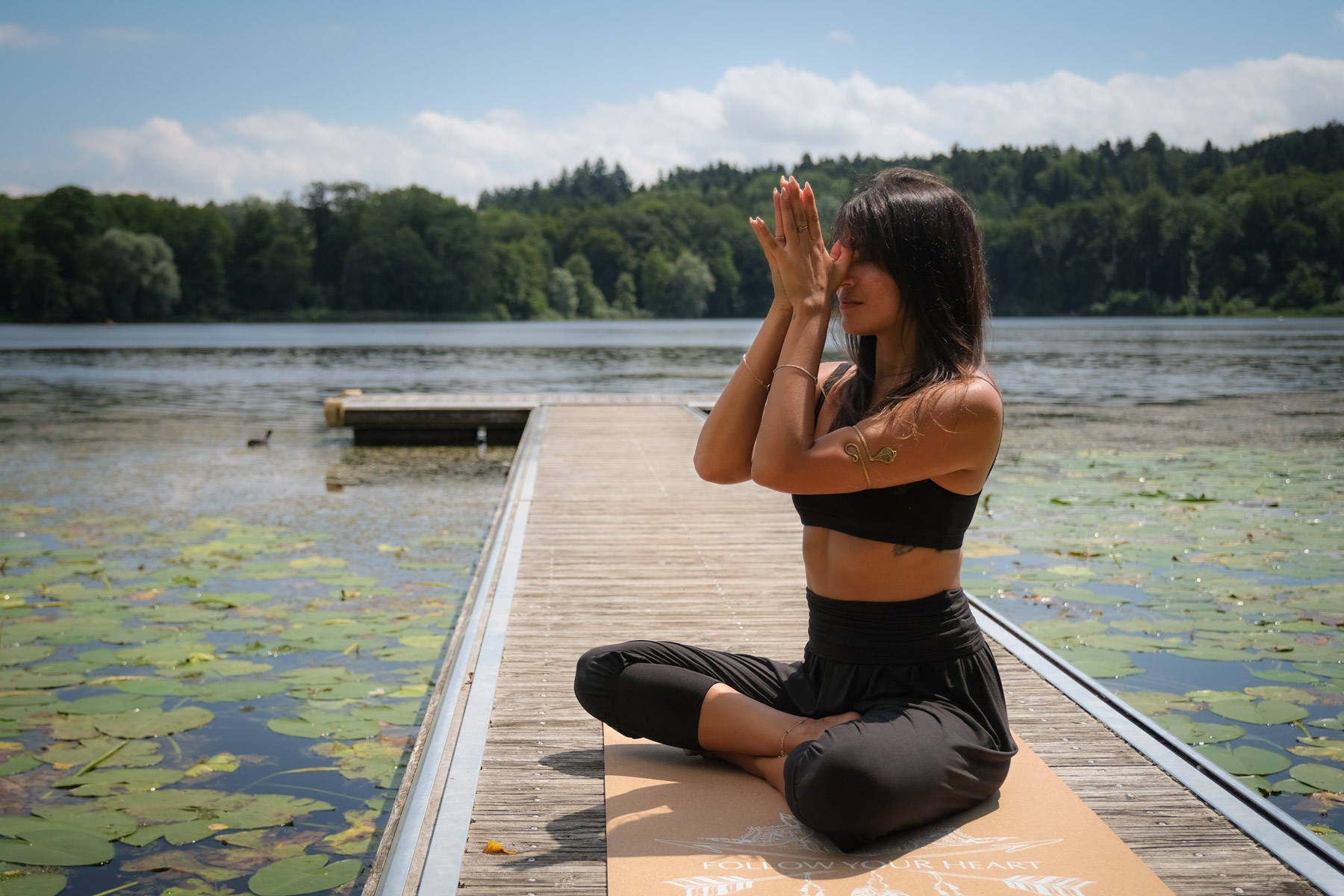 Coussin de méditation demi-lune