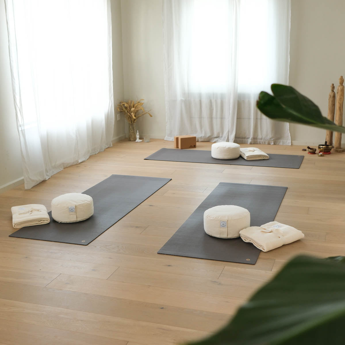 Tapis de yoga EcoGrip caoutchouc naturel FSC anthracite