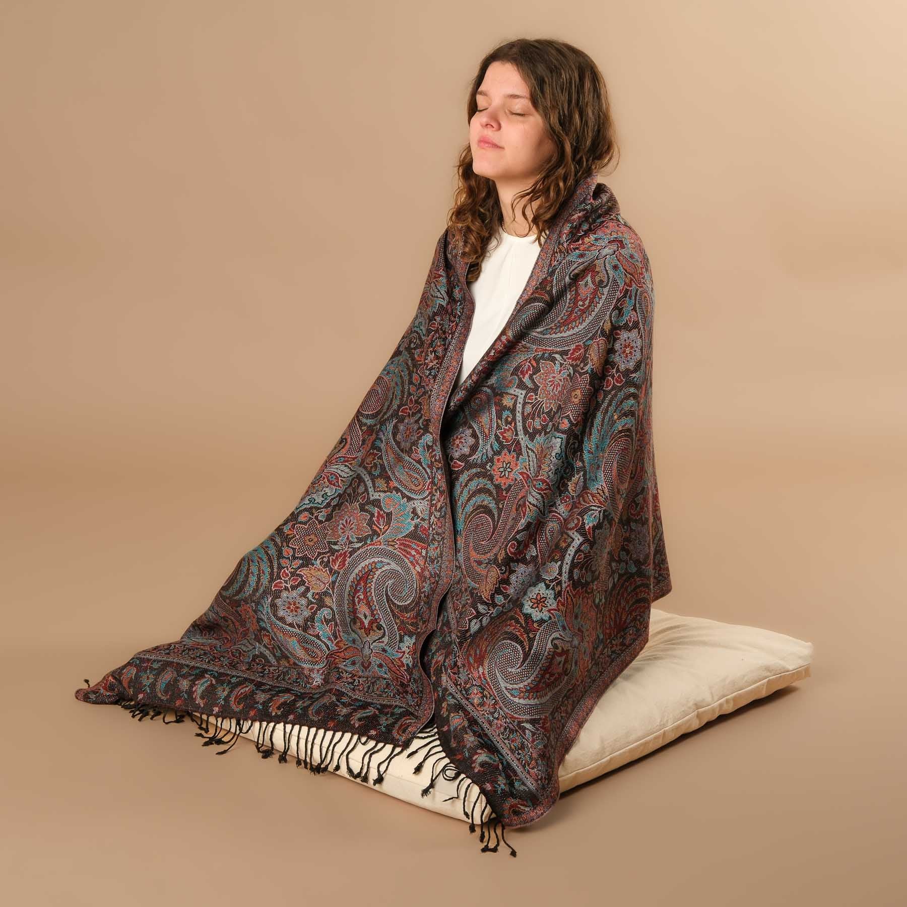 Écharpe de méditation en viscose Abou