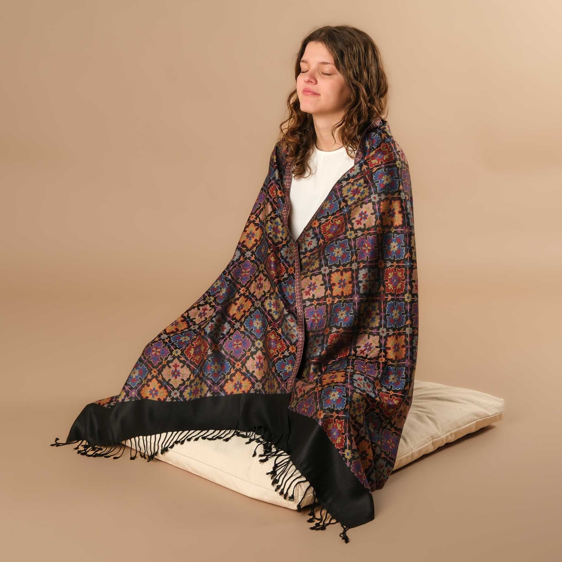 Écharpe de méditation en viscose Joel