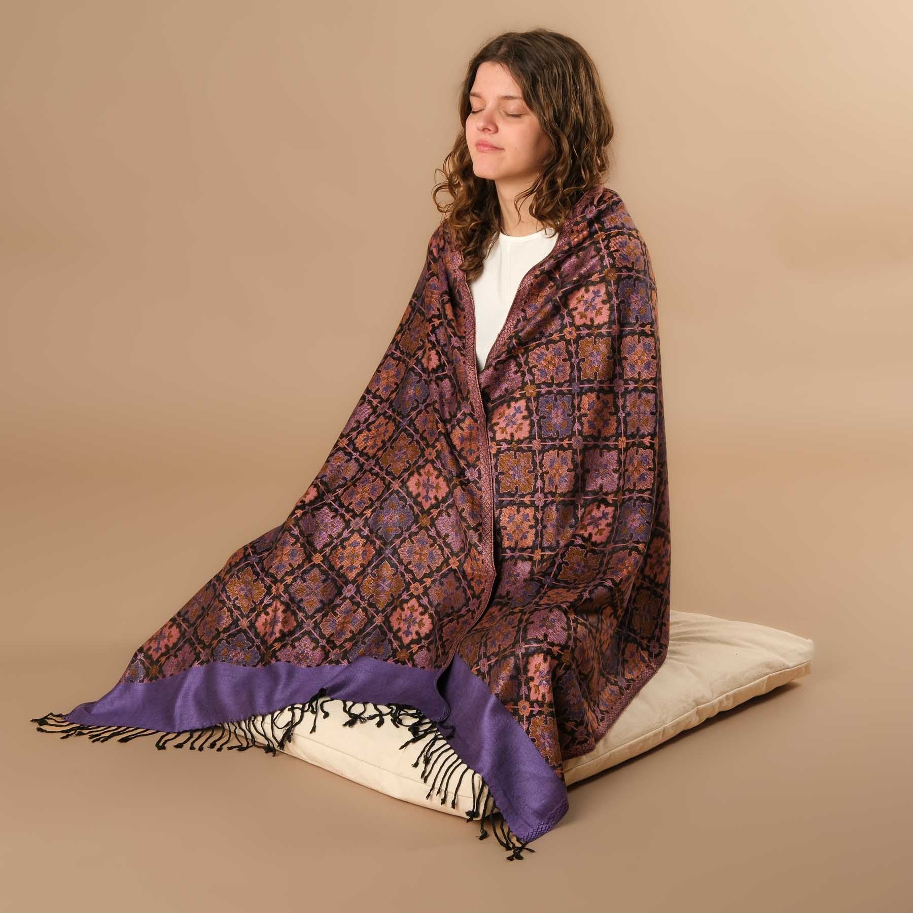 Écharpe de méditation en viscose Linda