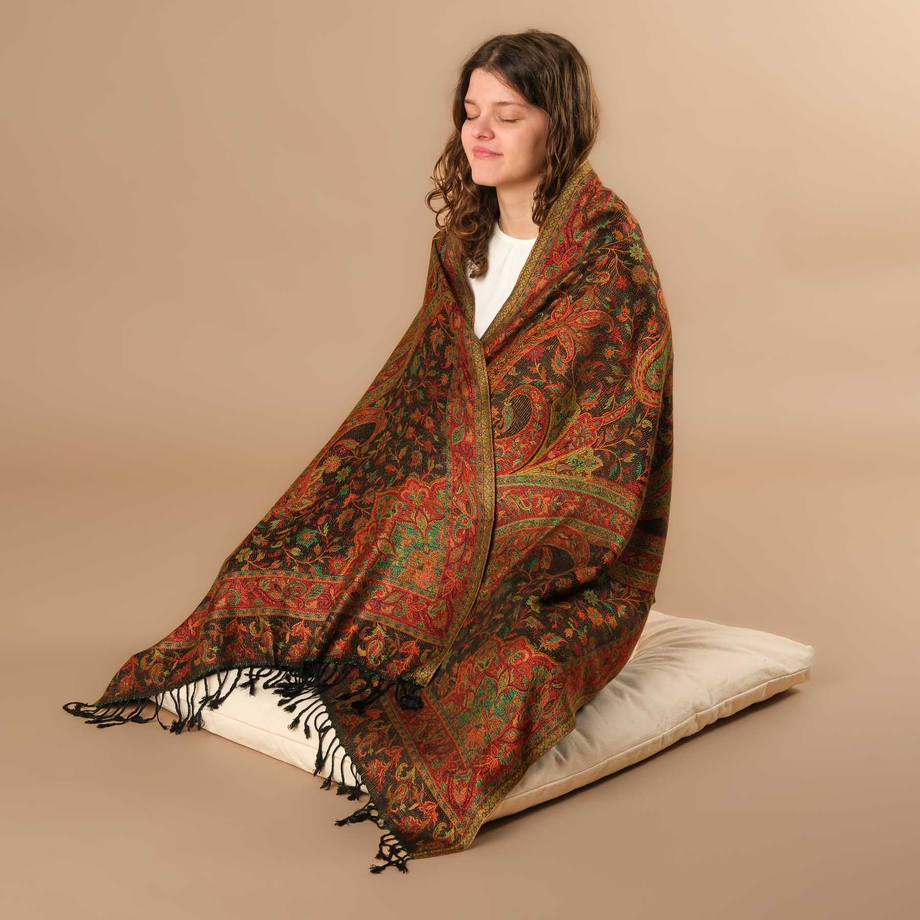 Écharpe de méditation en viscose Maroc