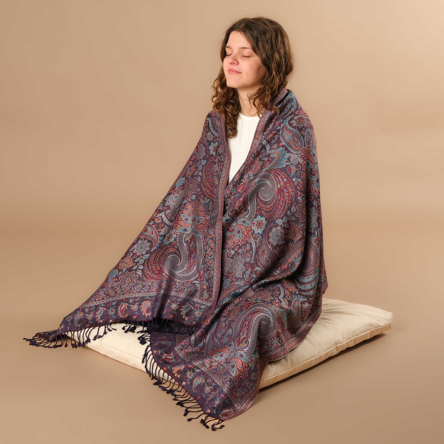 Écharpe de méditation en viscose Nila