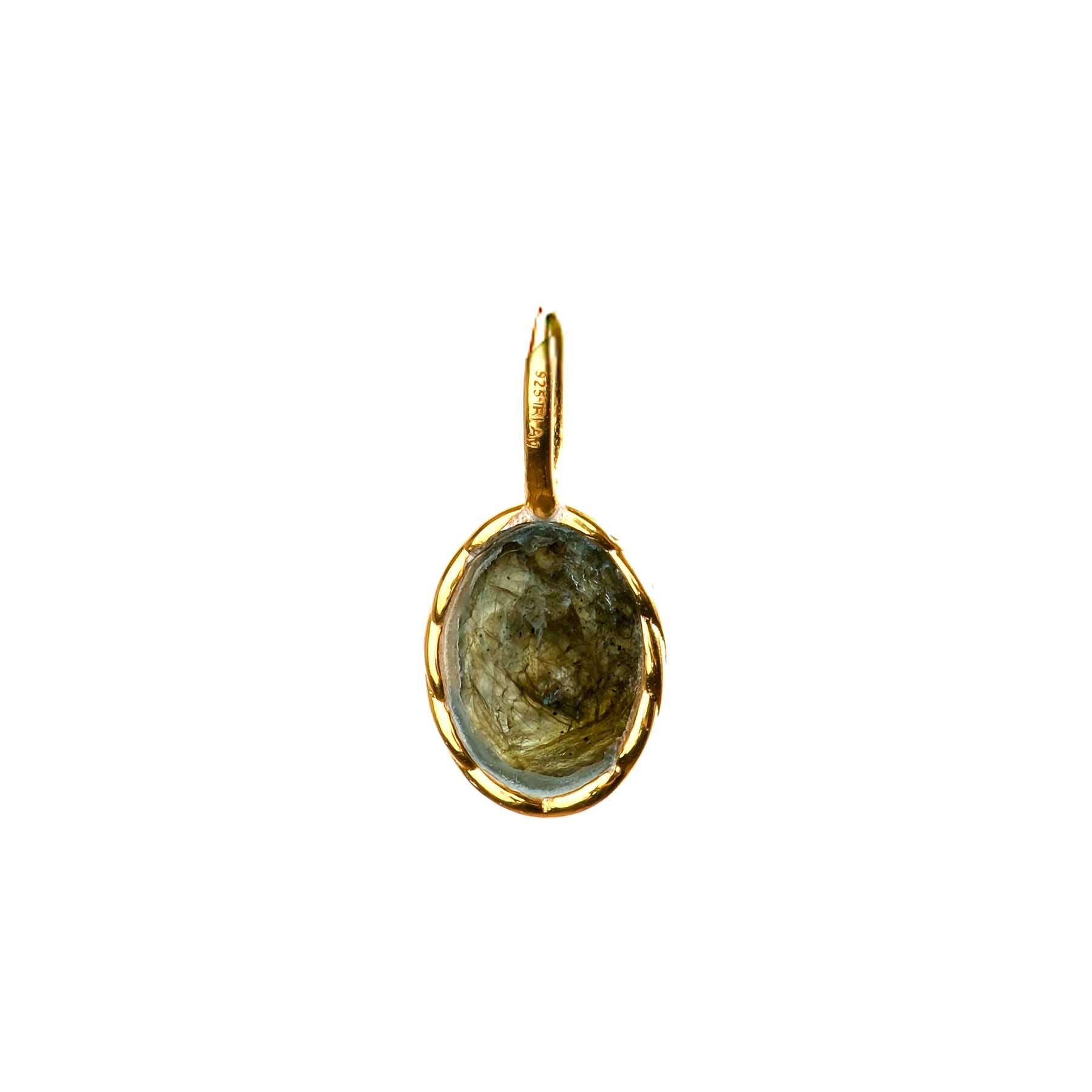 Pendentif Collier Labradorite or