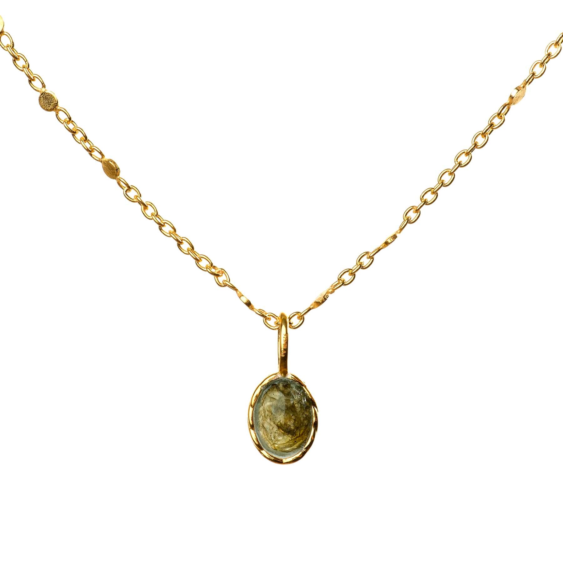 Pendentif Collier Labradorite or