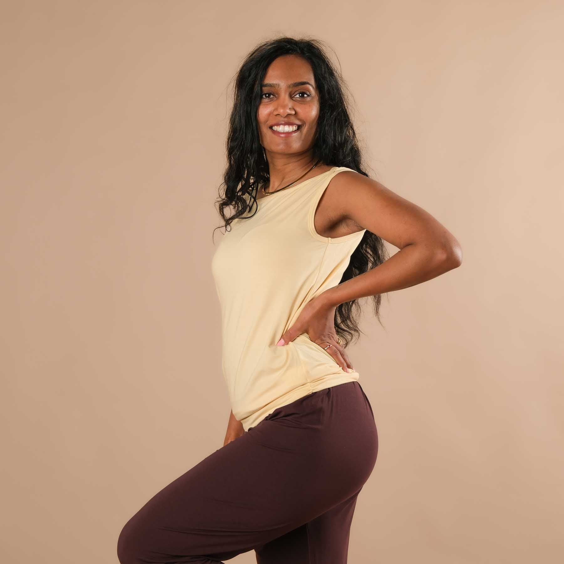 Débardeur Yoga Bateau - Fabriqué de manière durable en Suisse butteryellow