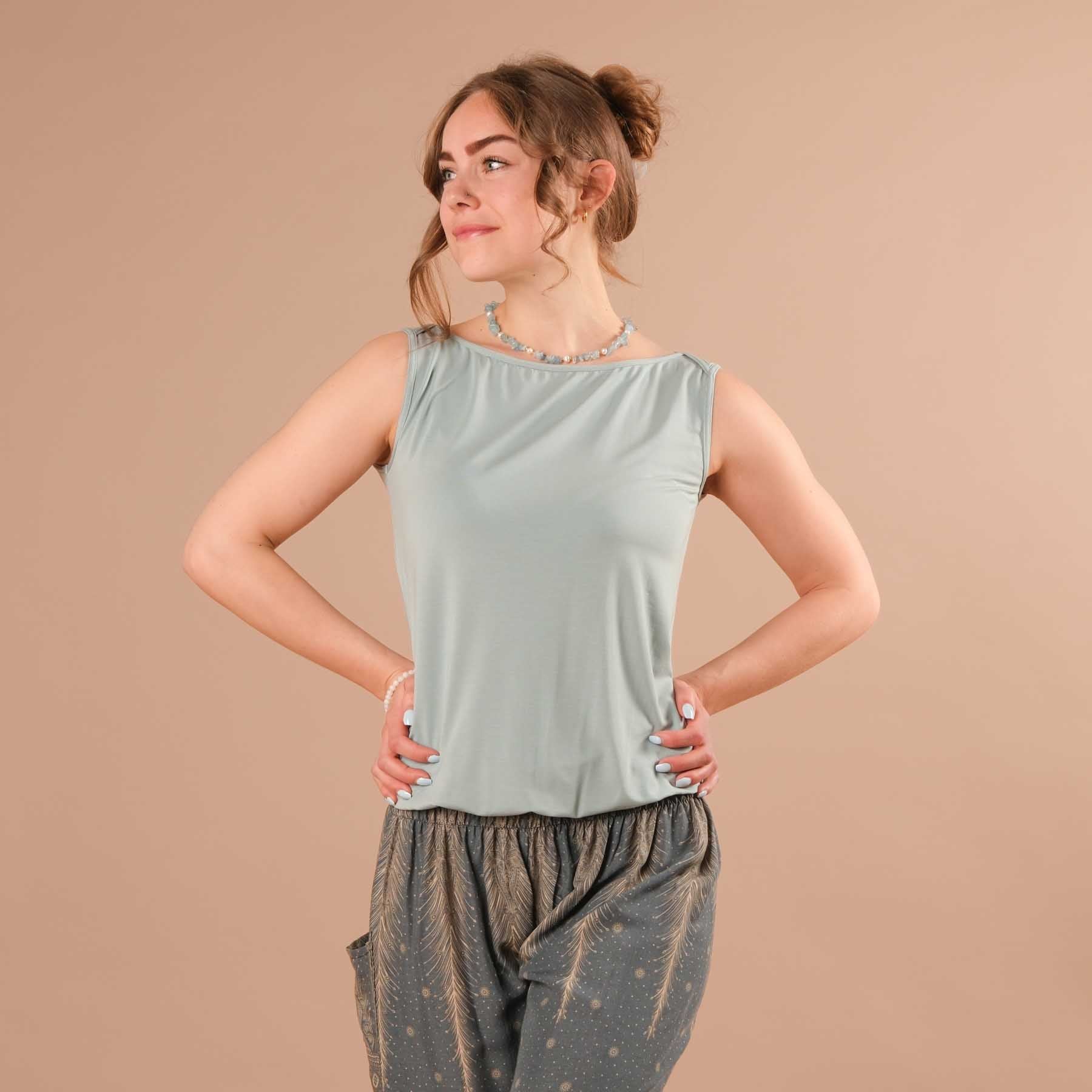 Débardeur Yoga Bateau - Fait de manière durable en Suisse green-water