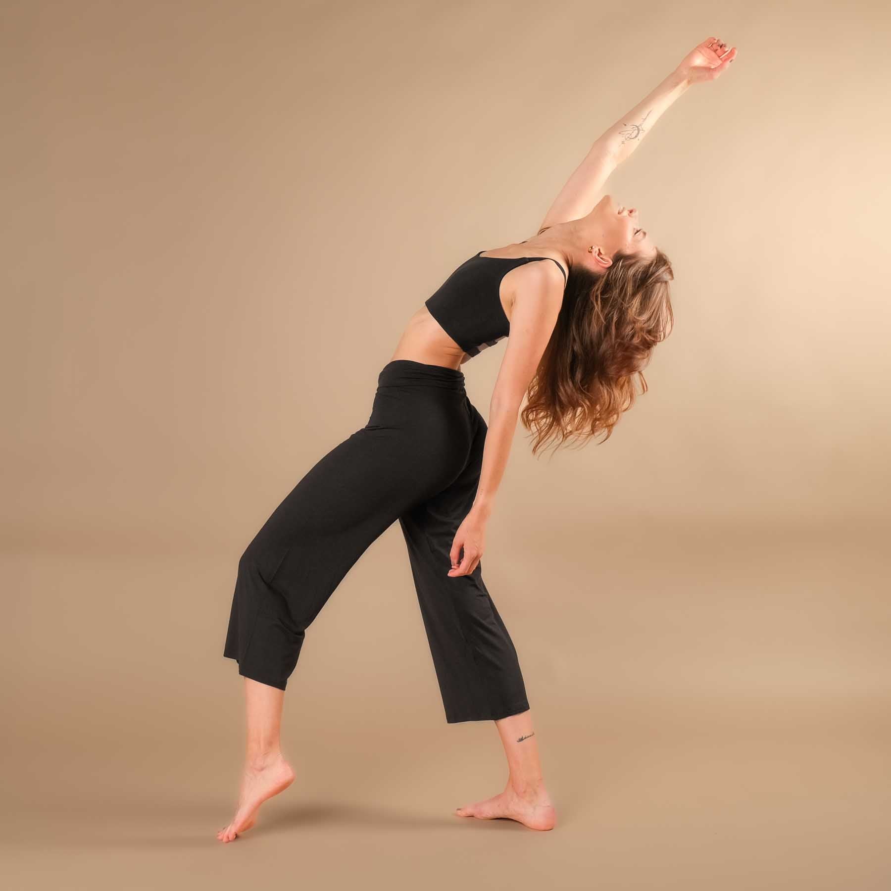 Yoga Bra Stripes Comfy noir