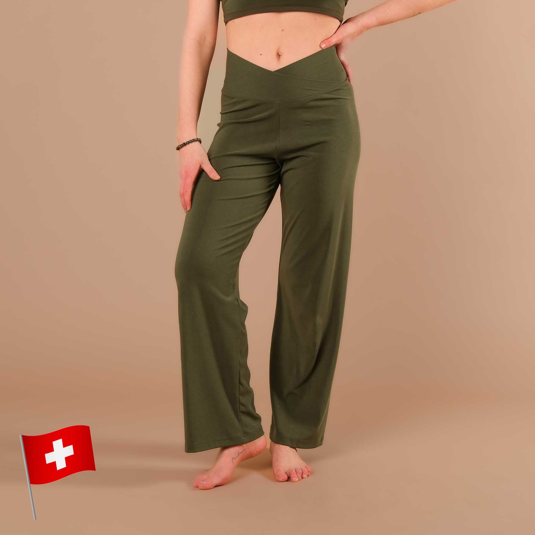Yoga Culotte Comfy longue olive