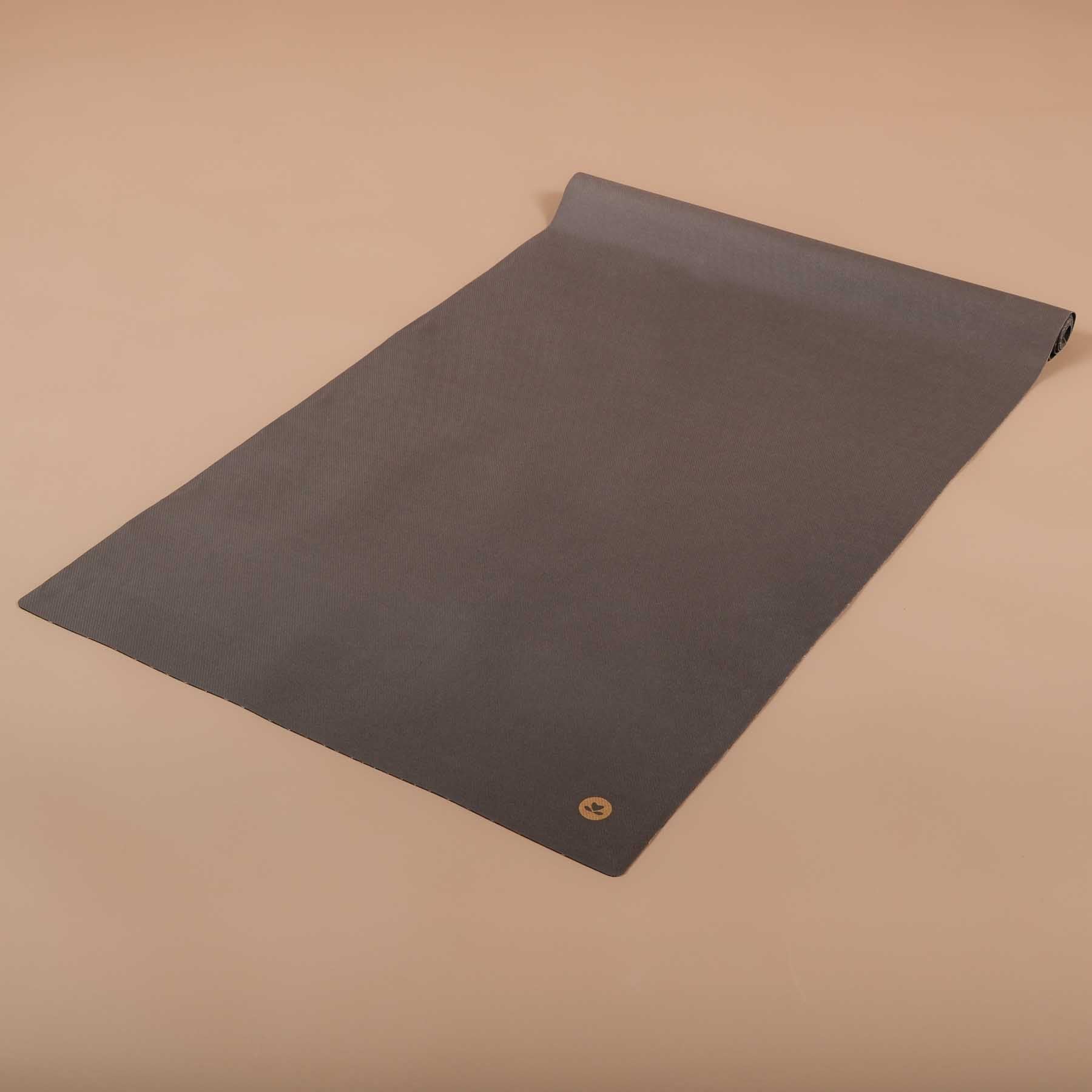Tapis de voyage - Tapis de yoga EcoGrip caoutchouc naturel FSC anthracite