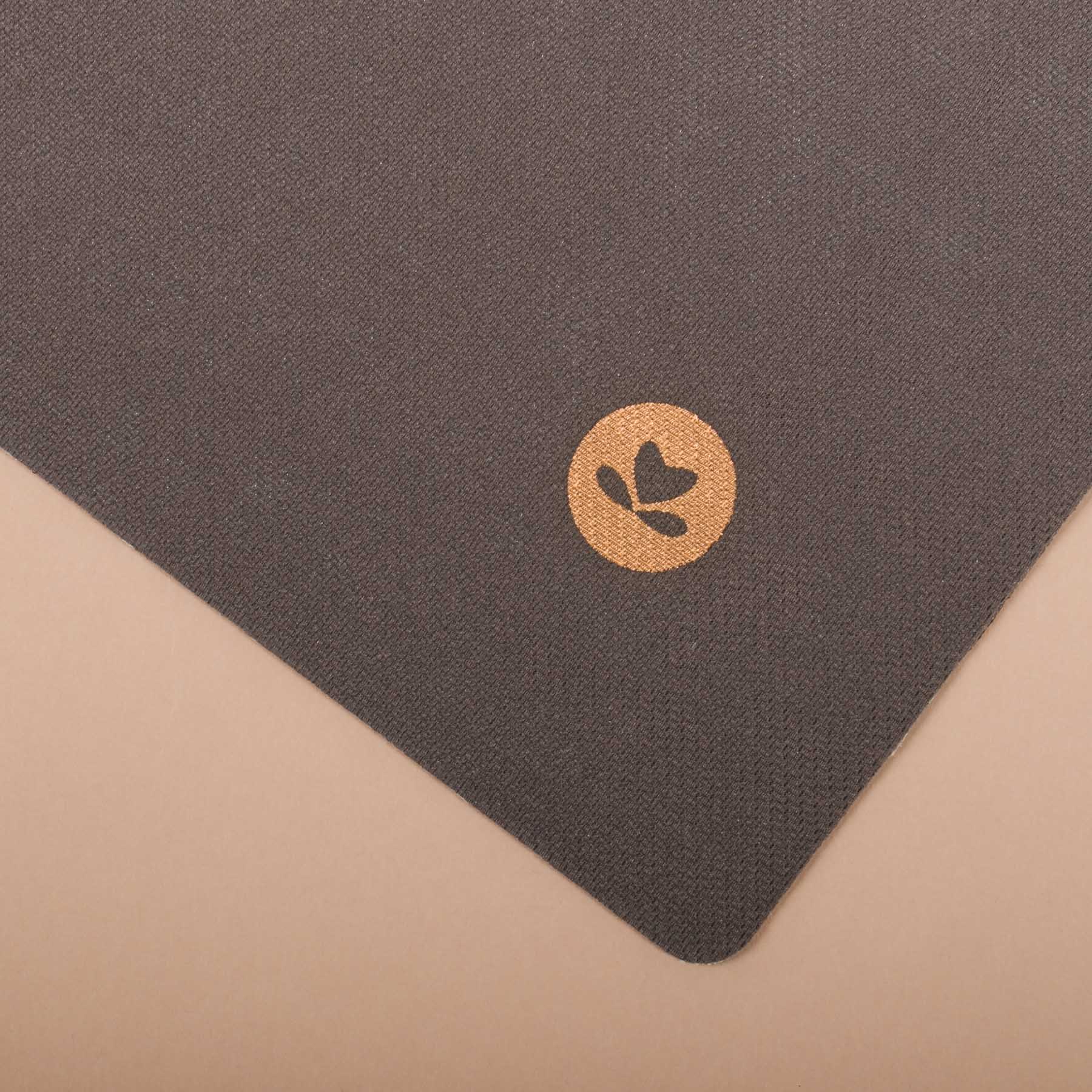 Tapis de voyage - Tapis de yoga EcoGrip caoutchouc naturel FSC anthracite