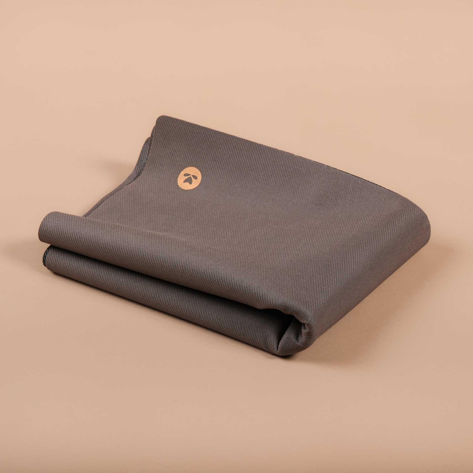 Tapis de voyage - Tapis de yoga EcoGrip caoutchouc naturel FSC anthracite