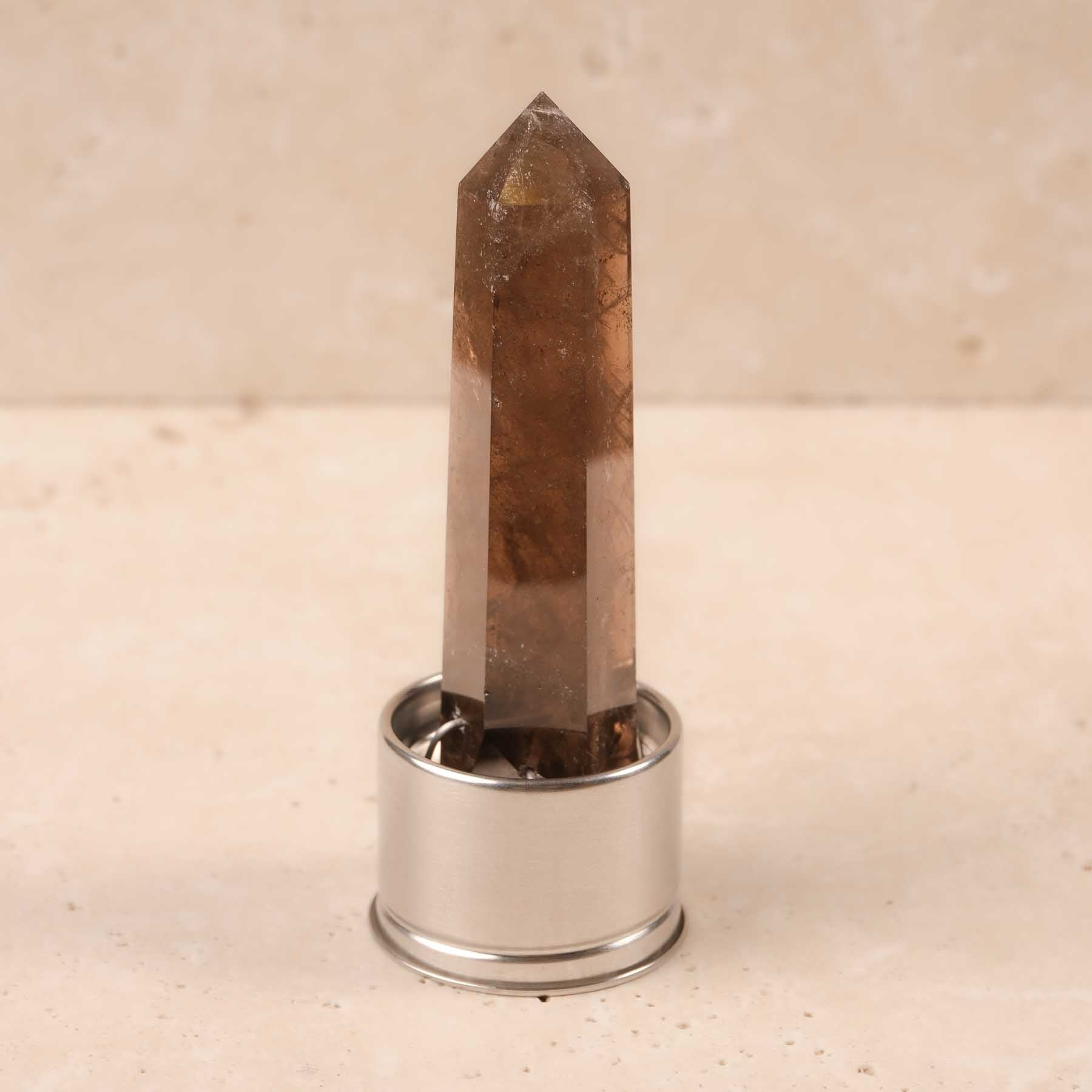 Pointe de remplacement Bouteille d'eau en pierre précieuse Quartz fumé