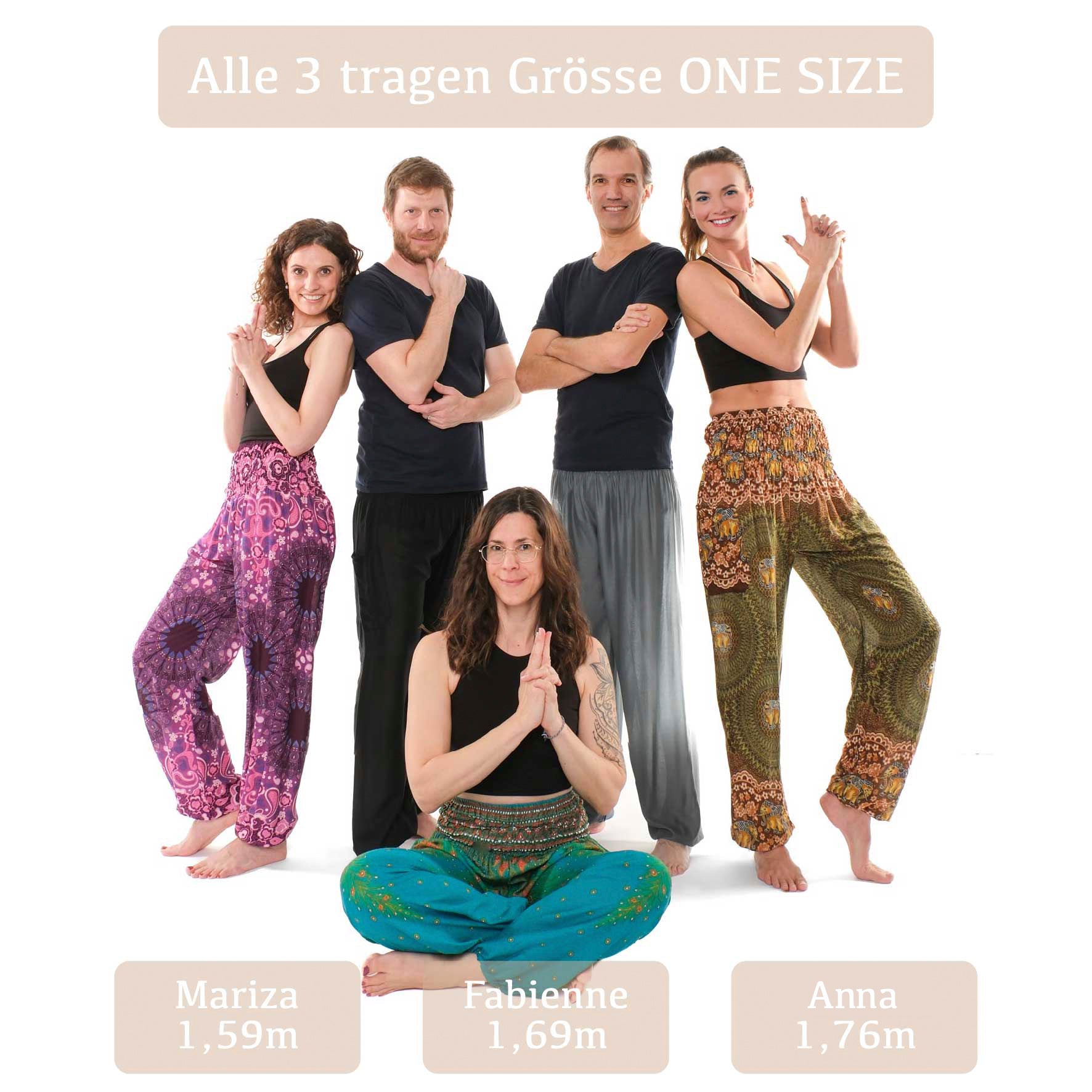 Pantalon de yoga harem uni
