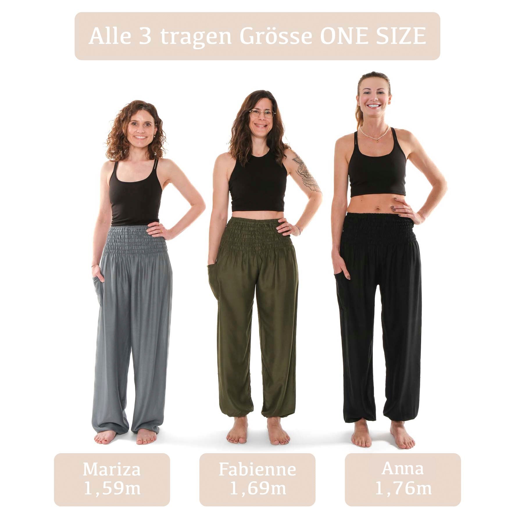 Pantalon de yoga harem uni