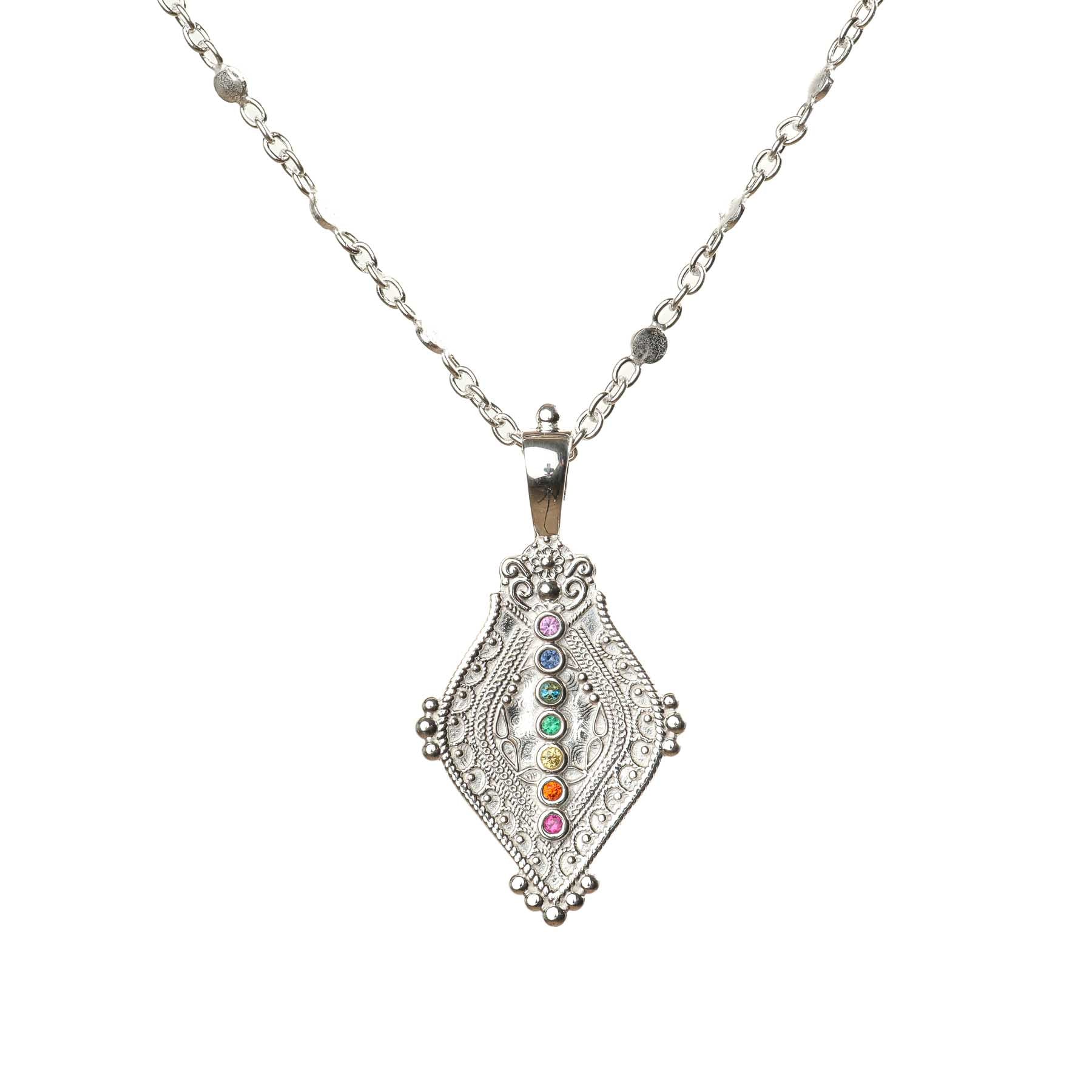 Collier Chakra argent
