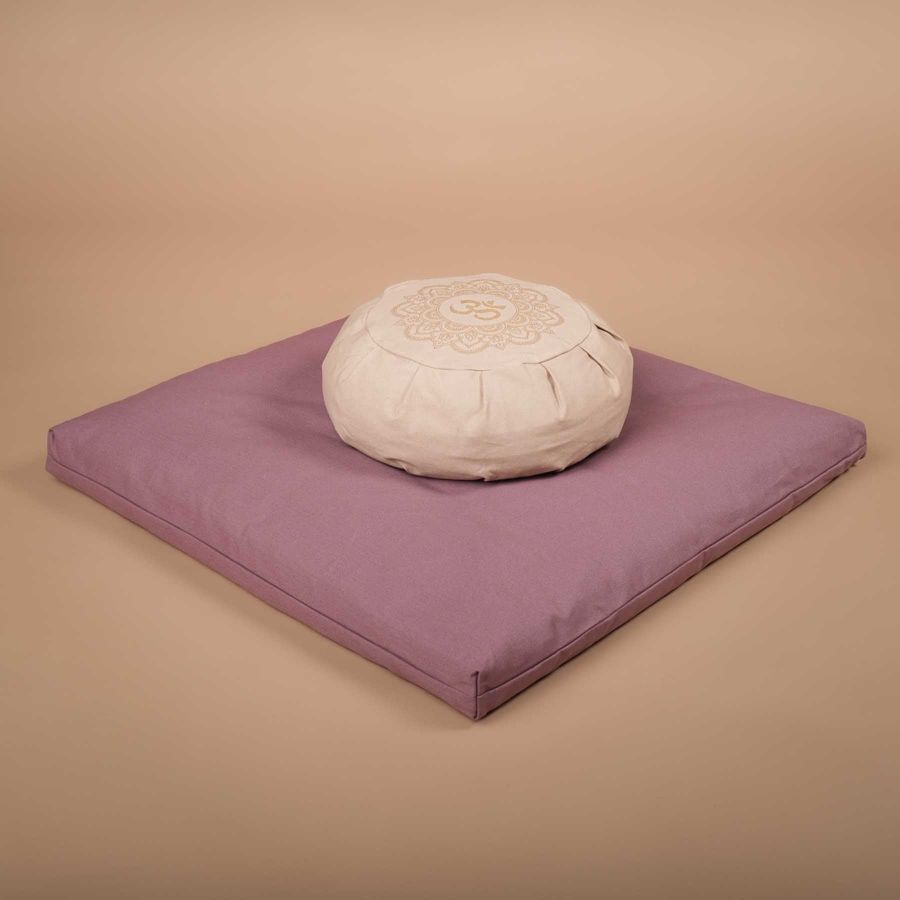 Tapis de méditation Zabuton Tapis de méditation en coton lavande