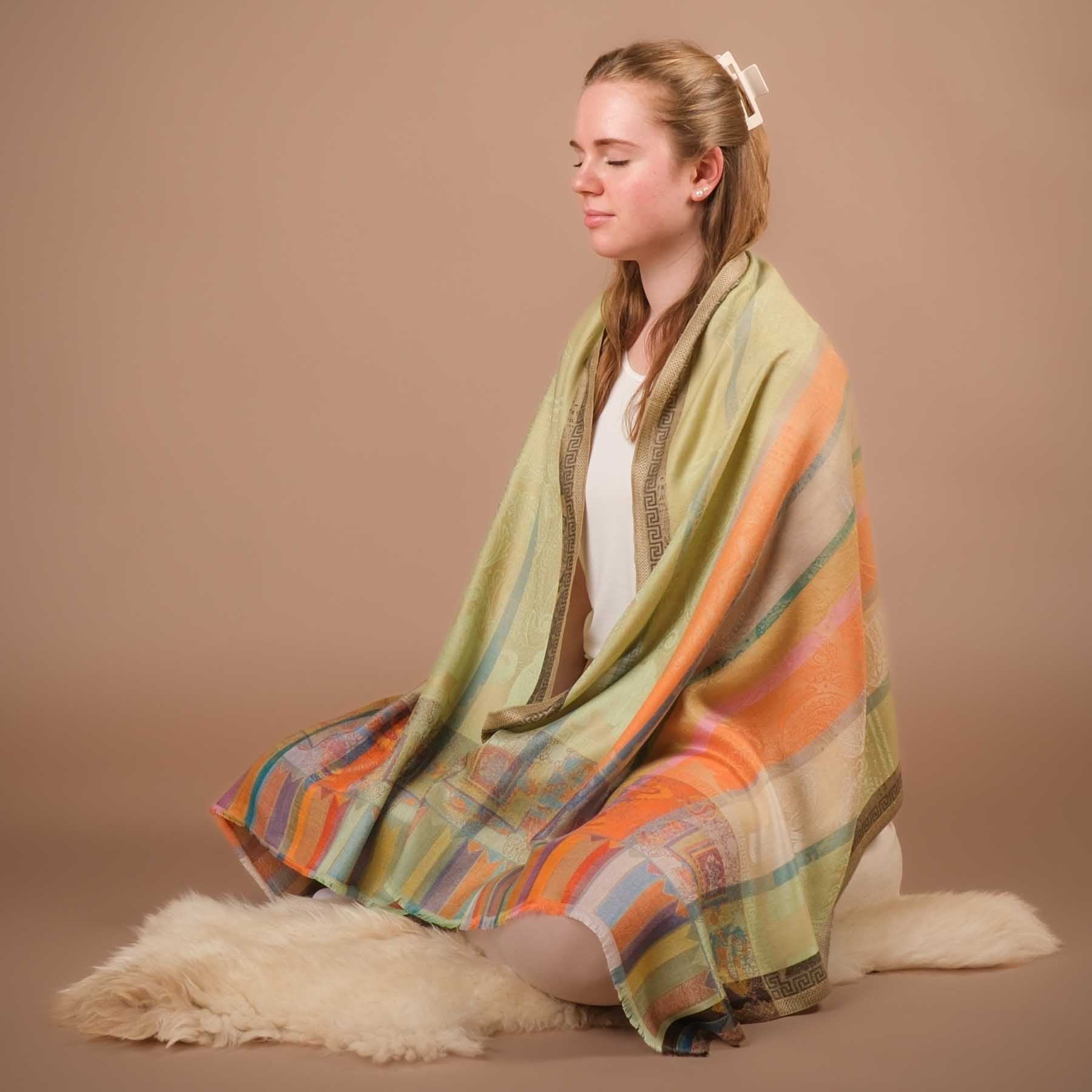 Châle de méditation Earth