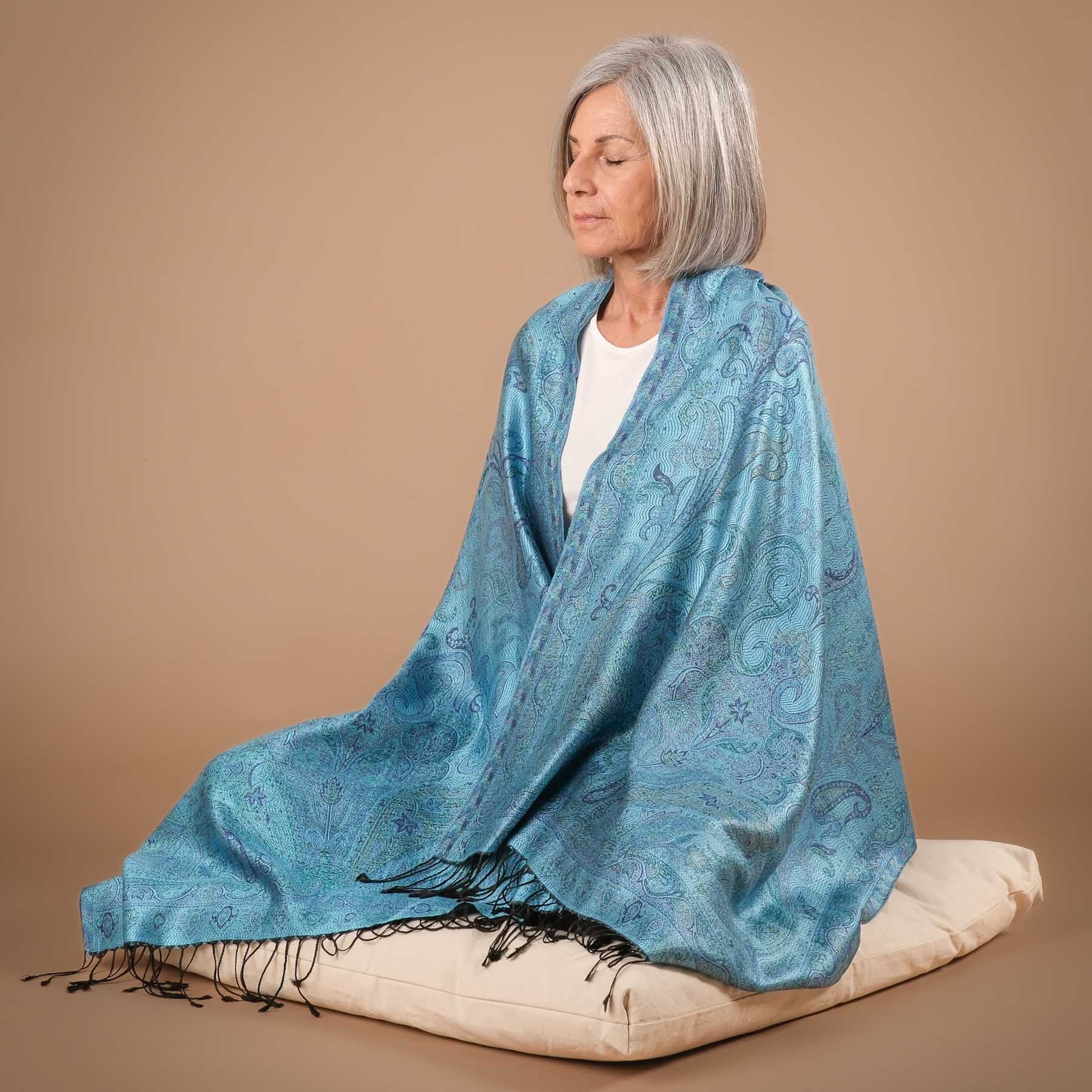 Châle de méditation soie Capri