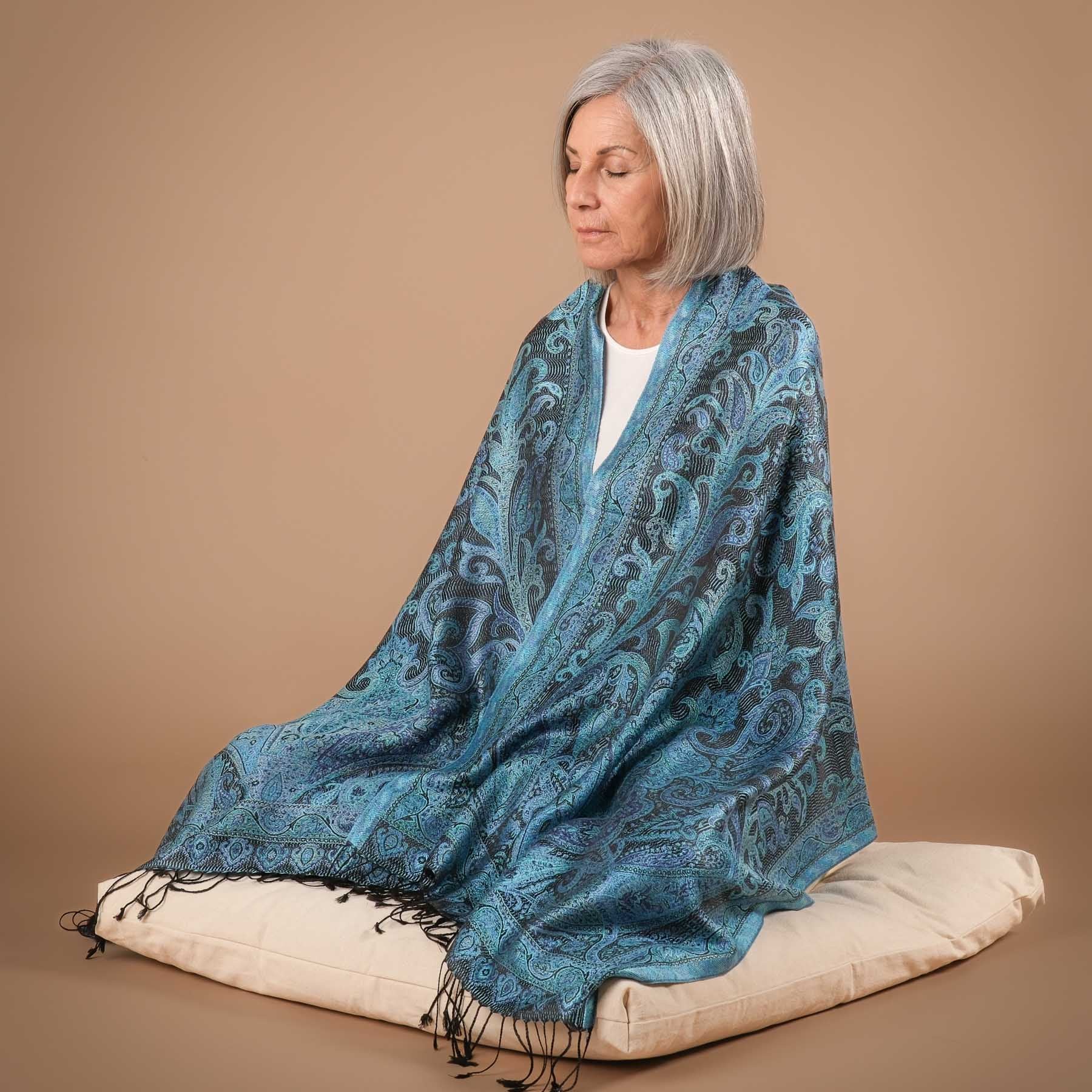 Châle de méditation soie Capri