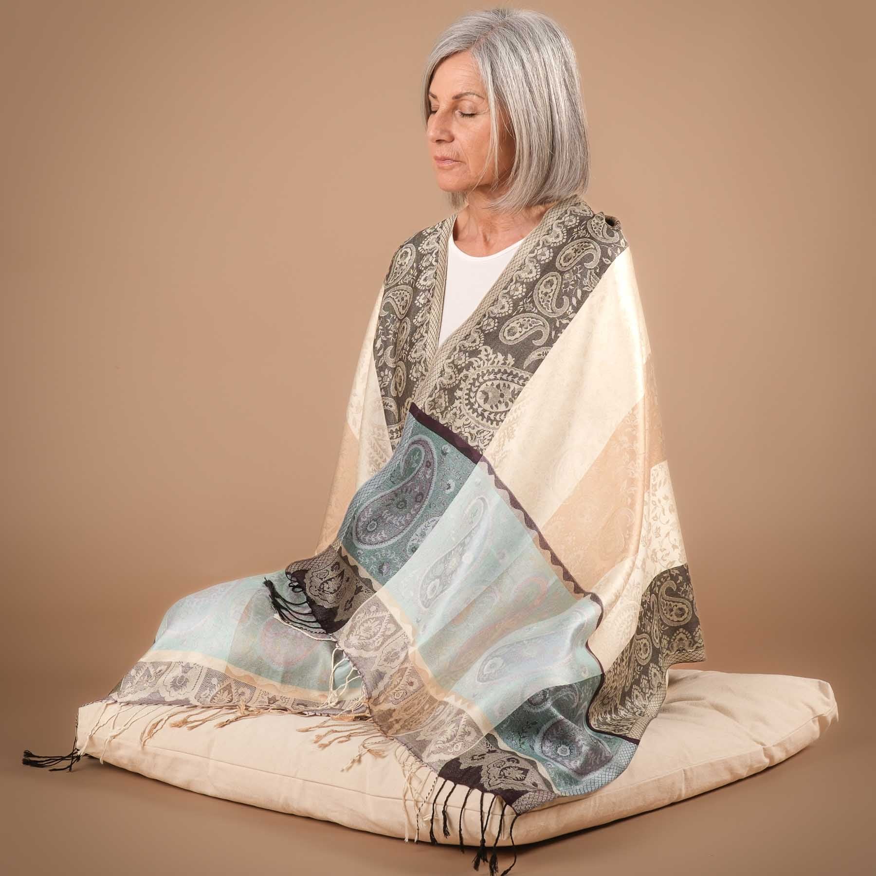 Châle de méditation soie Nuria