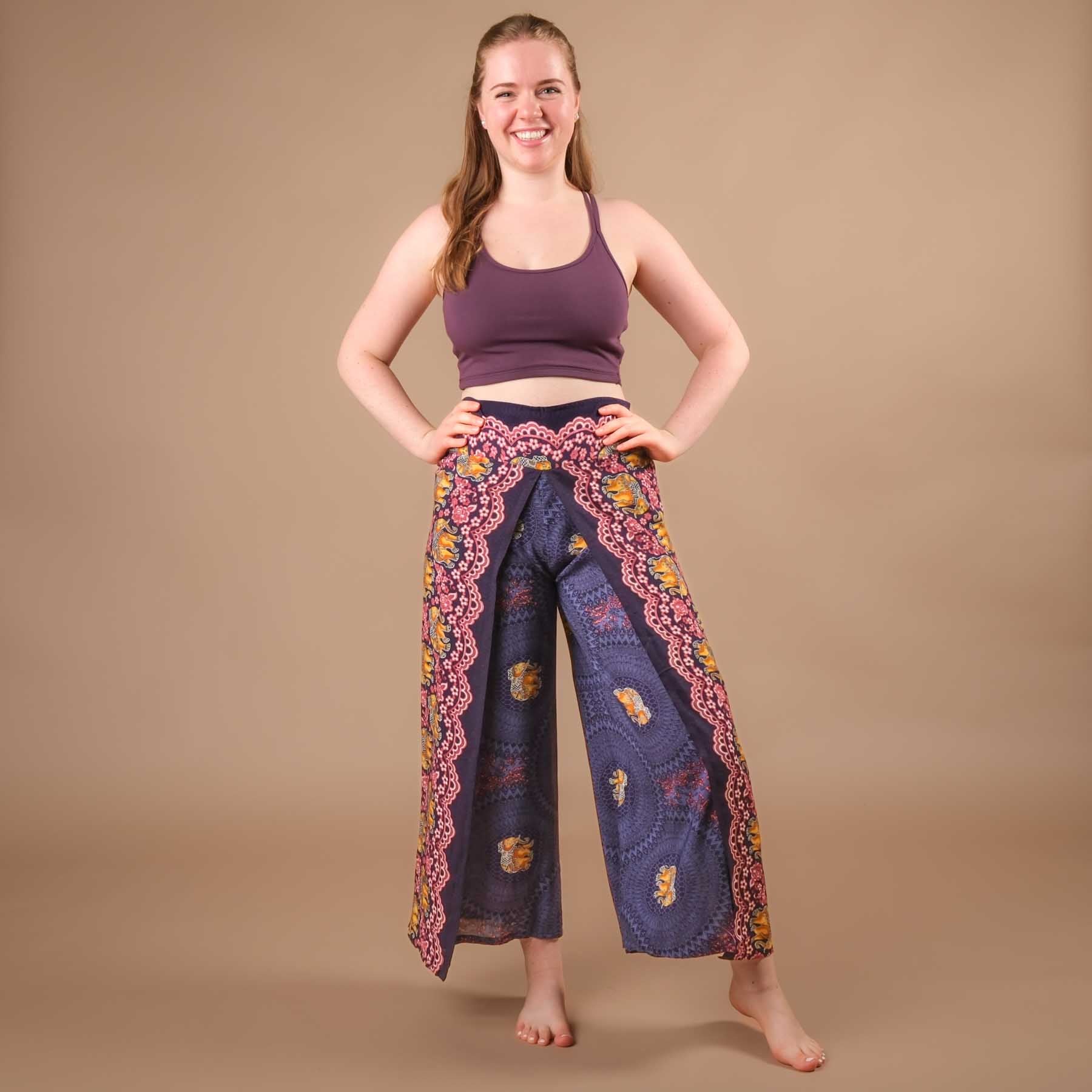 Palazzo pantalon marlene bleu éléphant