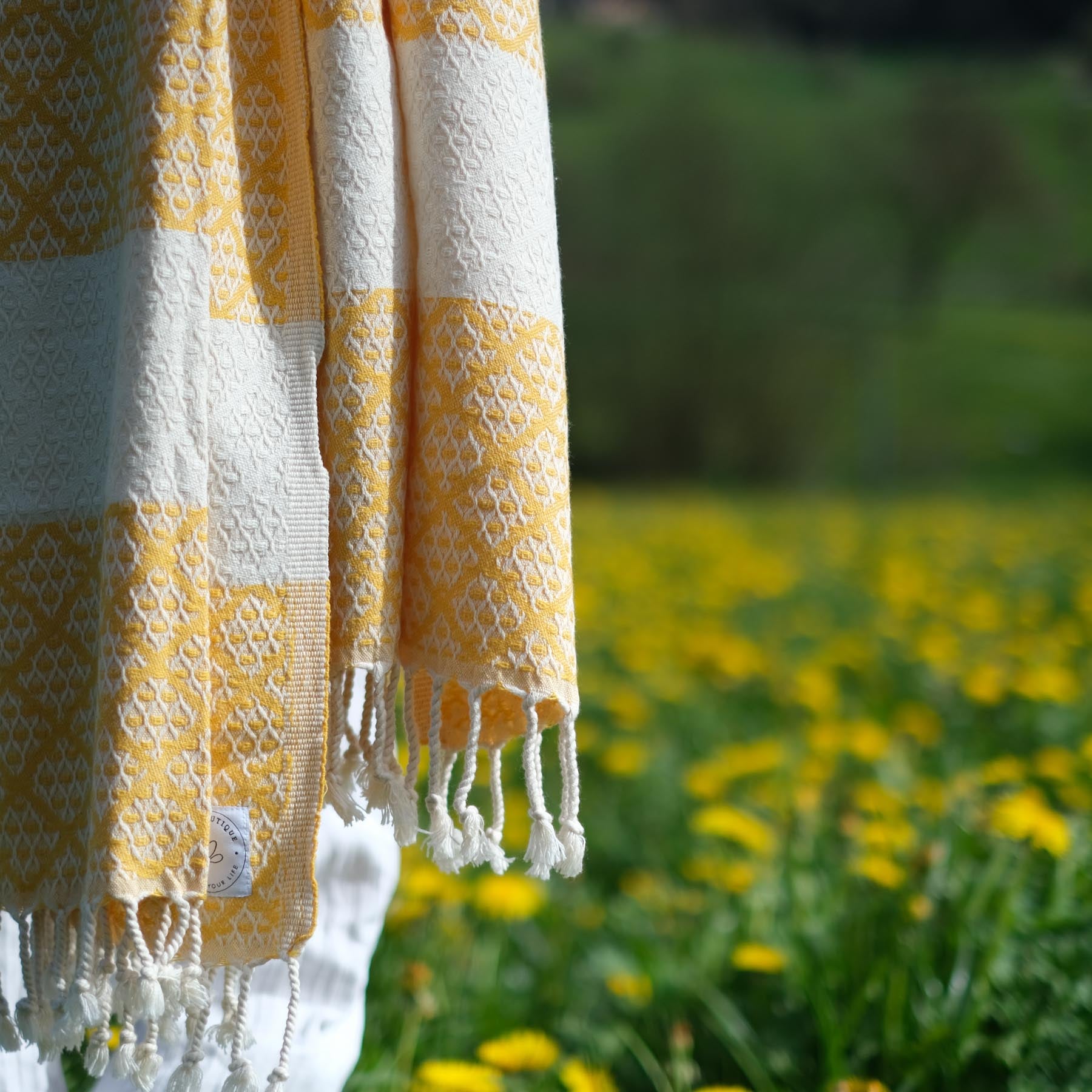 Pestemal drap de plage hammam Good Times jaune