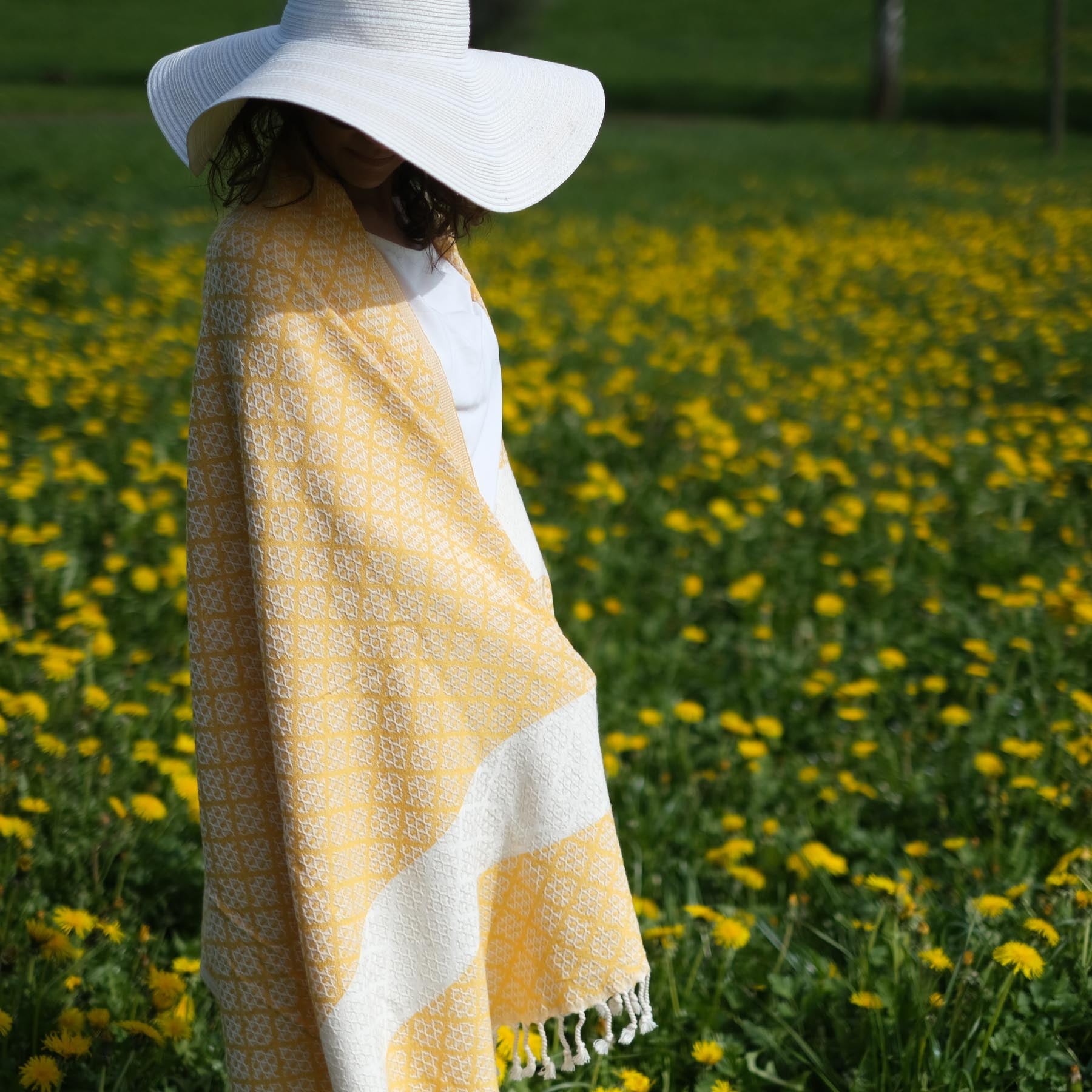 Pestemal drap de plage hammam Good Times jaune