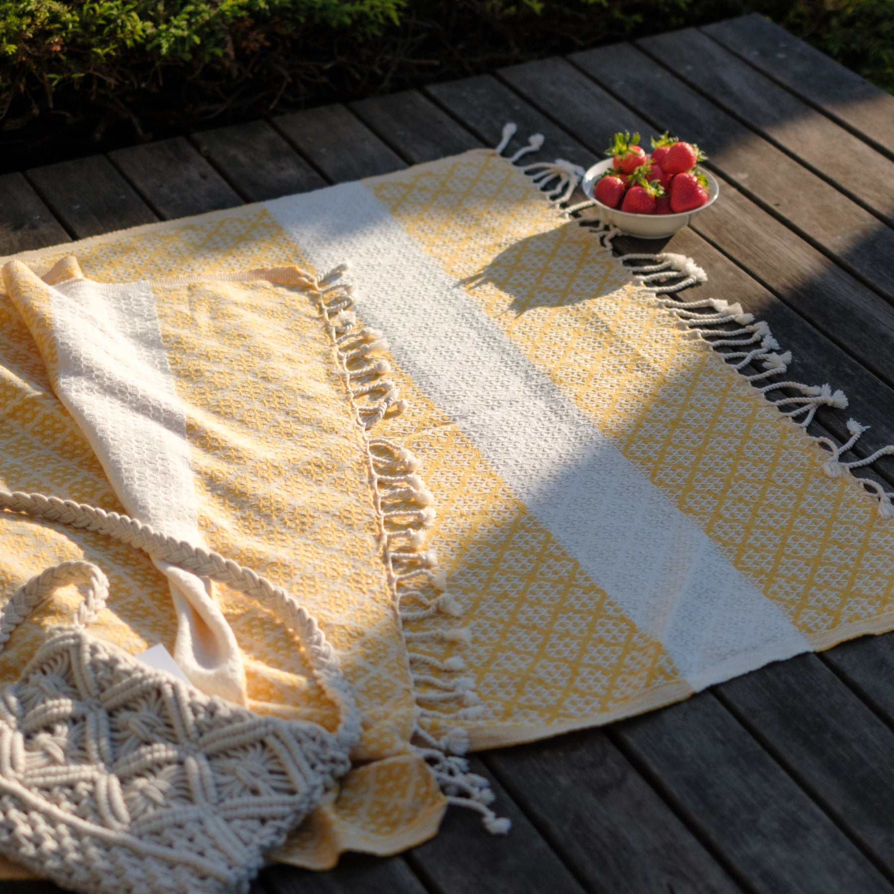 Pestemal drap de plage hammam Good Times jaune