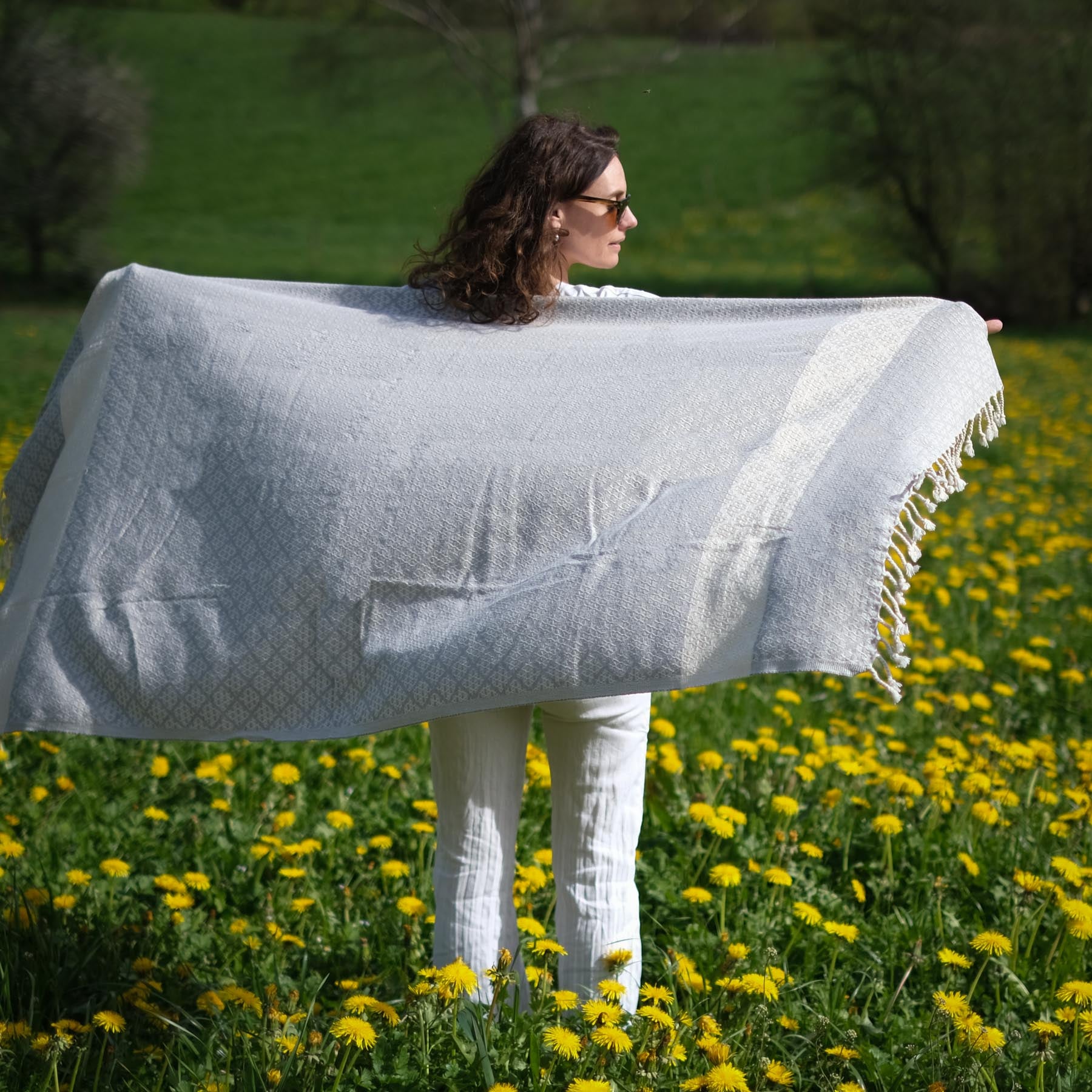 Pestemal drap de plage hammam Good Times gris