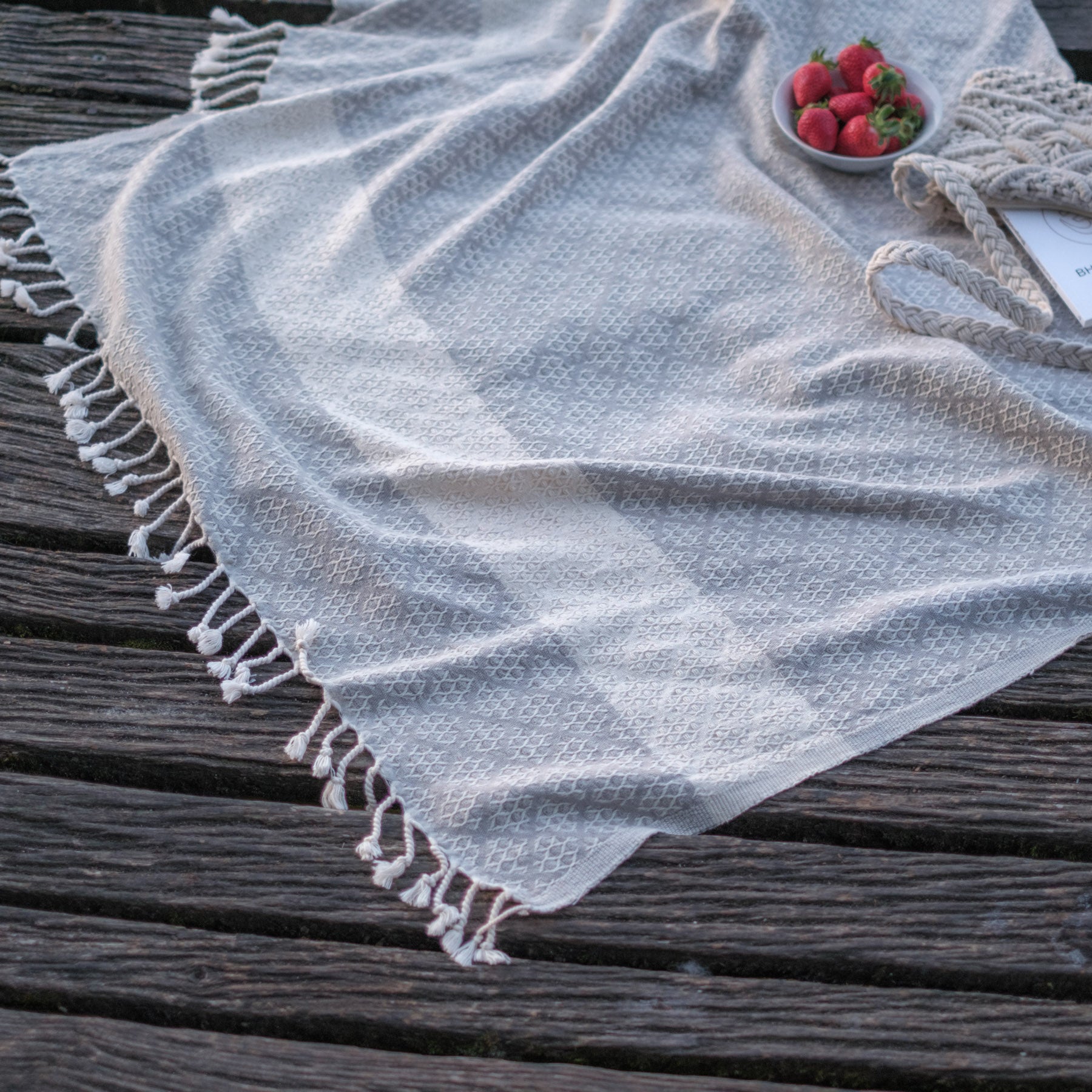 Pestemal drap de plage hammam Good Times gris