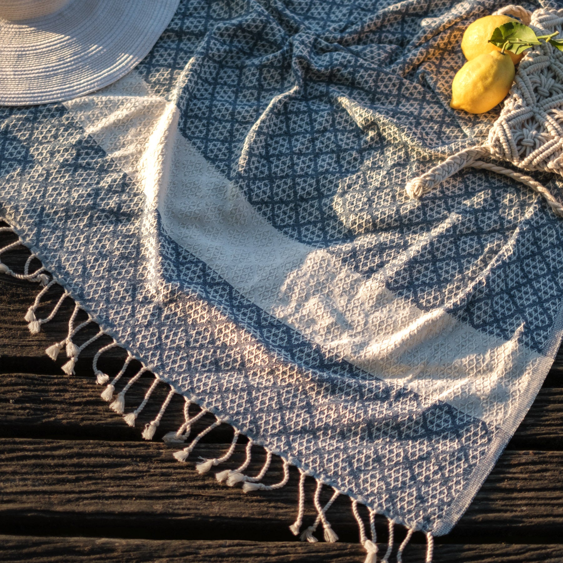 Pestemal drap de plage hammam Good Times navy