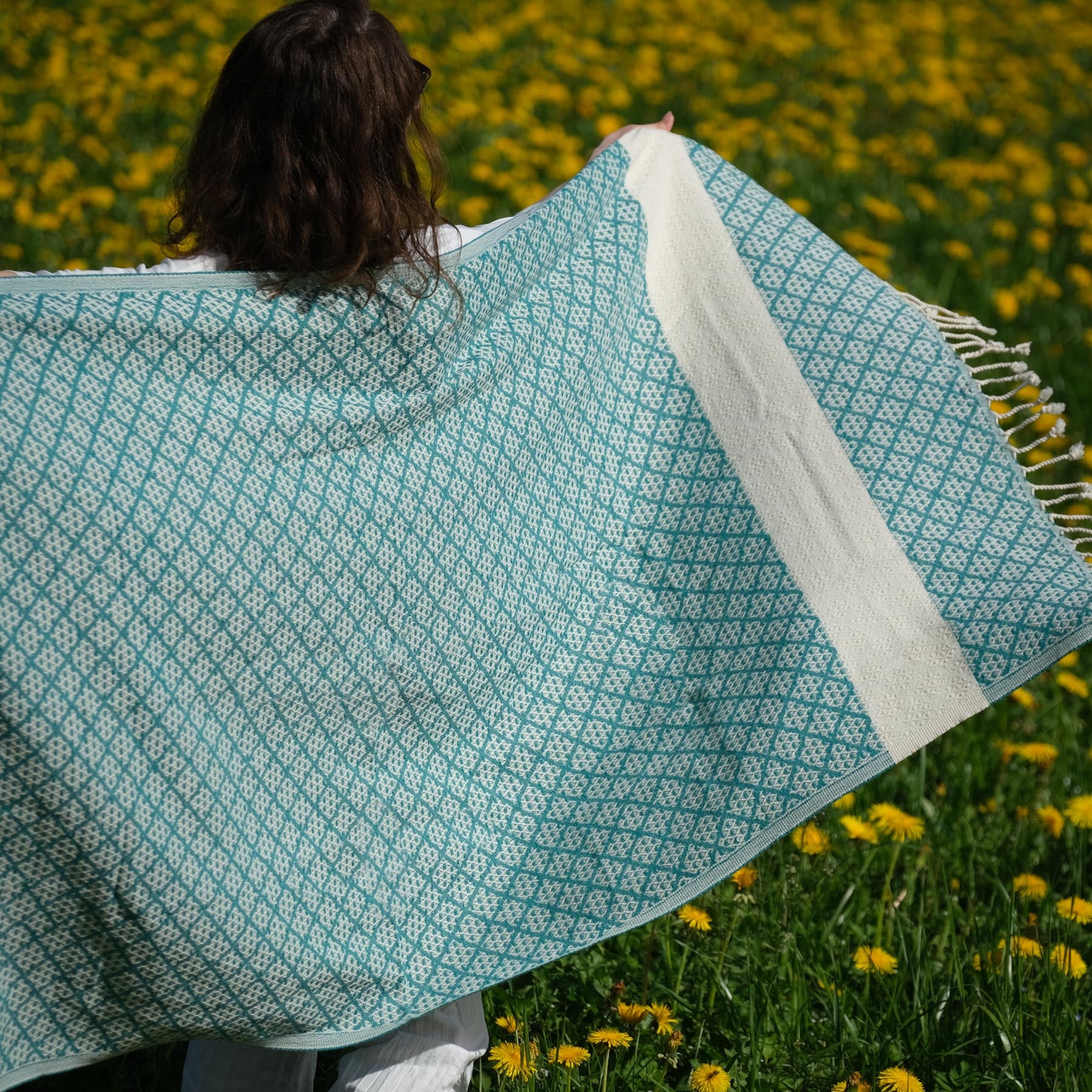 Pestemal drap de plage hammam Good Times pétrole