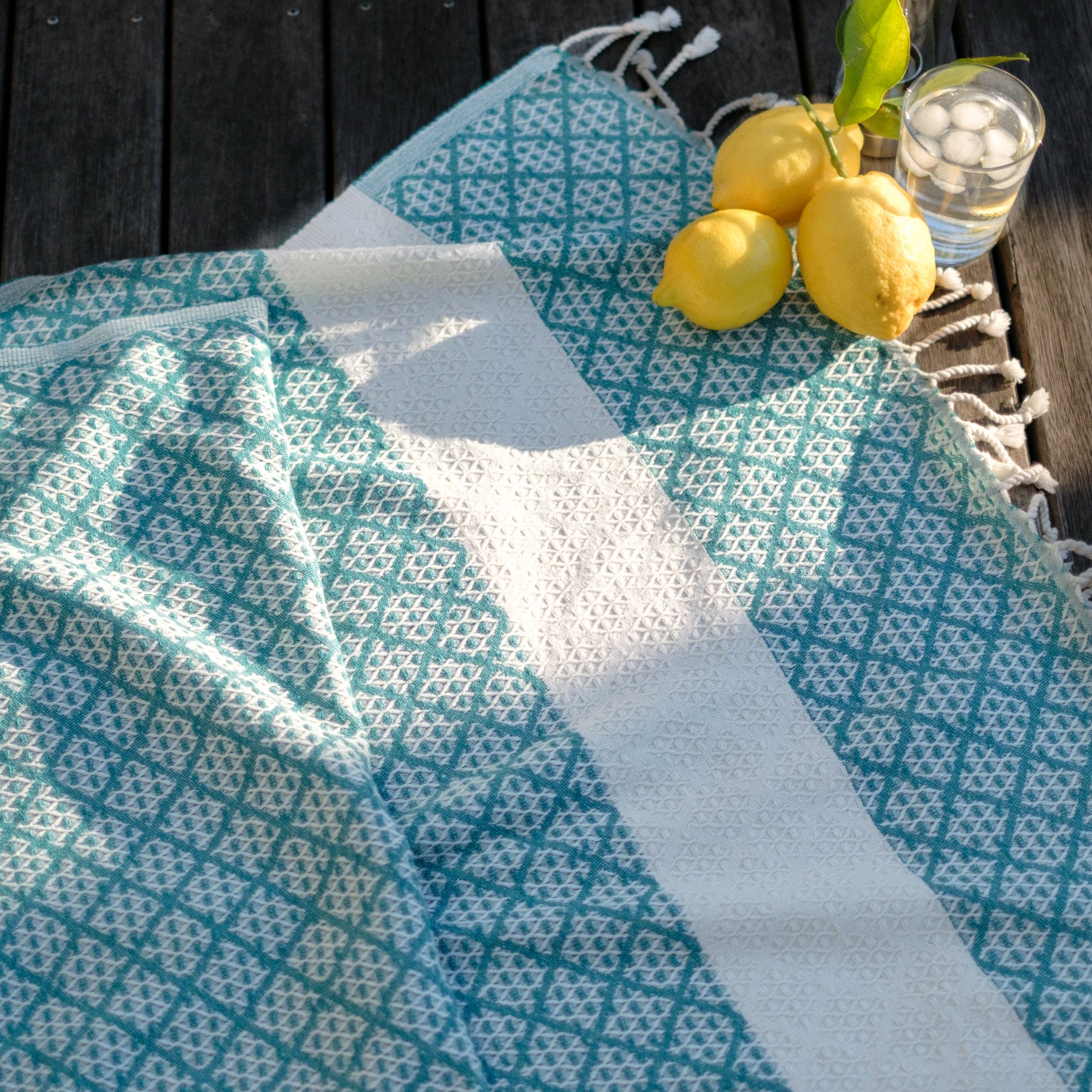 Pestemal drap de plage hammam Good Times pétrole