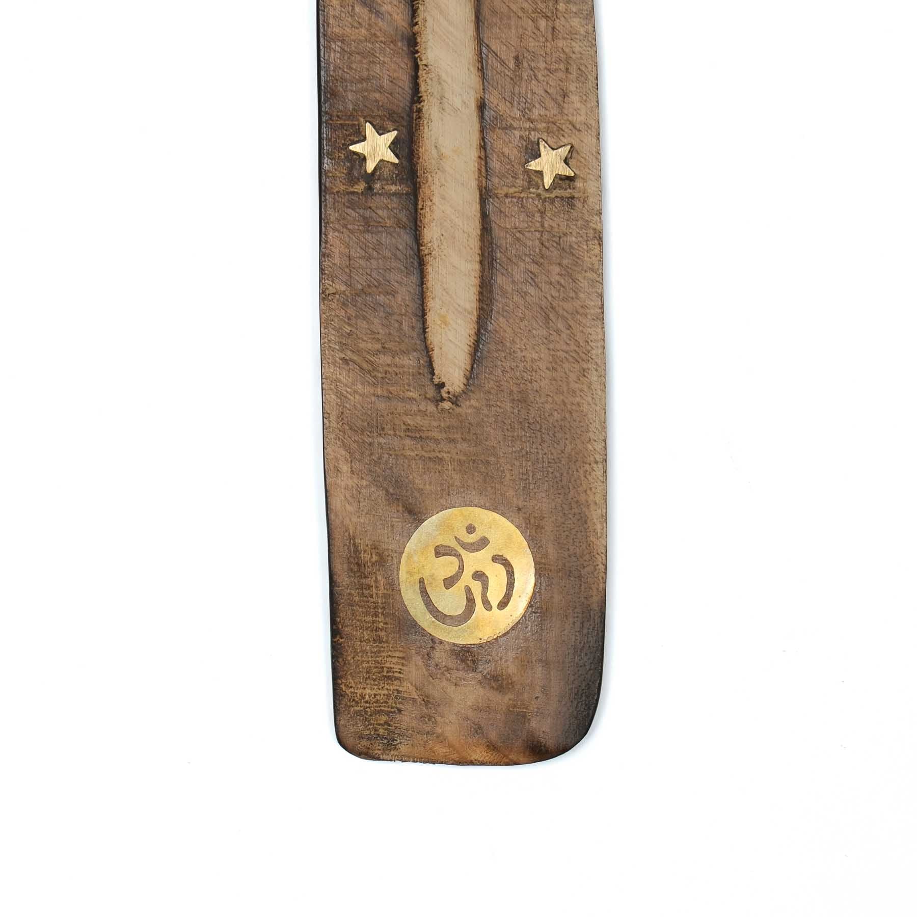 Porte-encens en bois OM