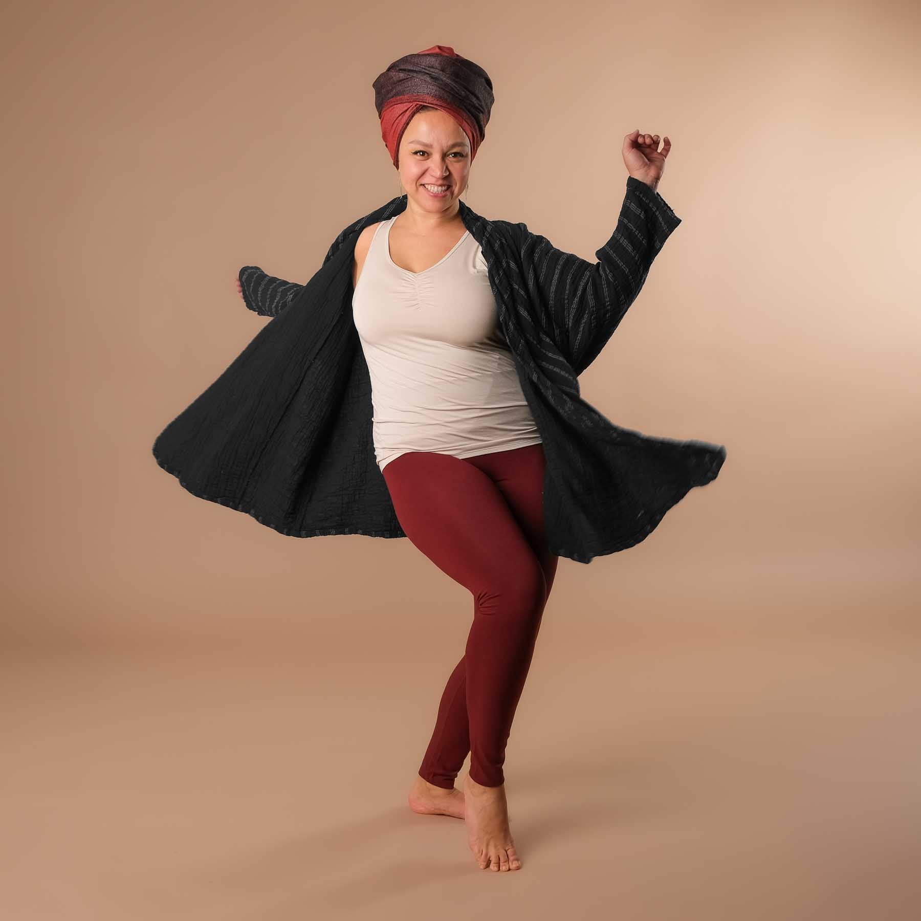 Yoga Leggings Comfy bordeaux, super doux, durable, fabriqué en Suisse