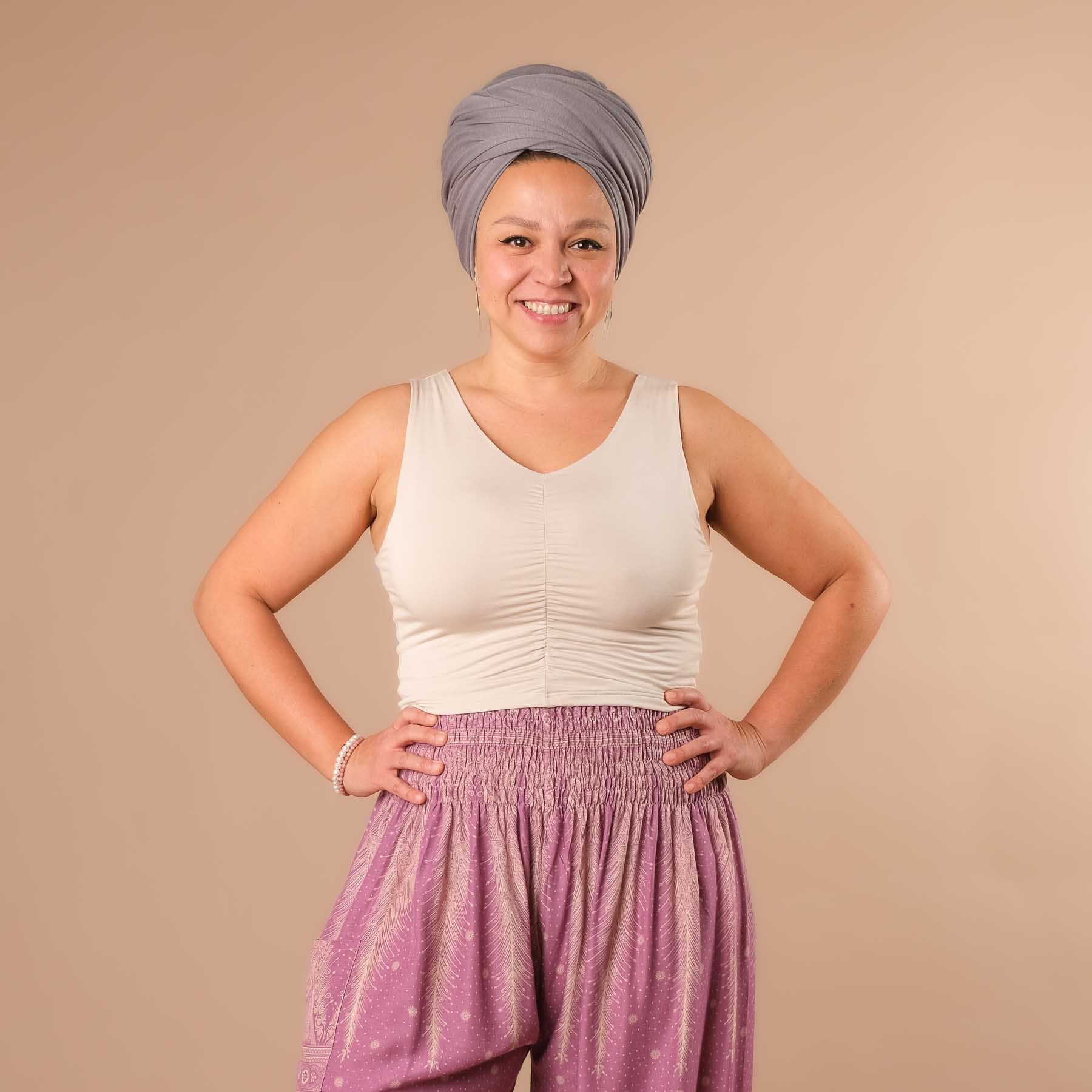 Crop Top d'été froncé Comfy sable