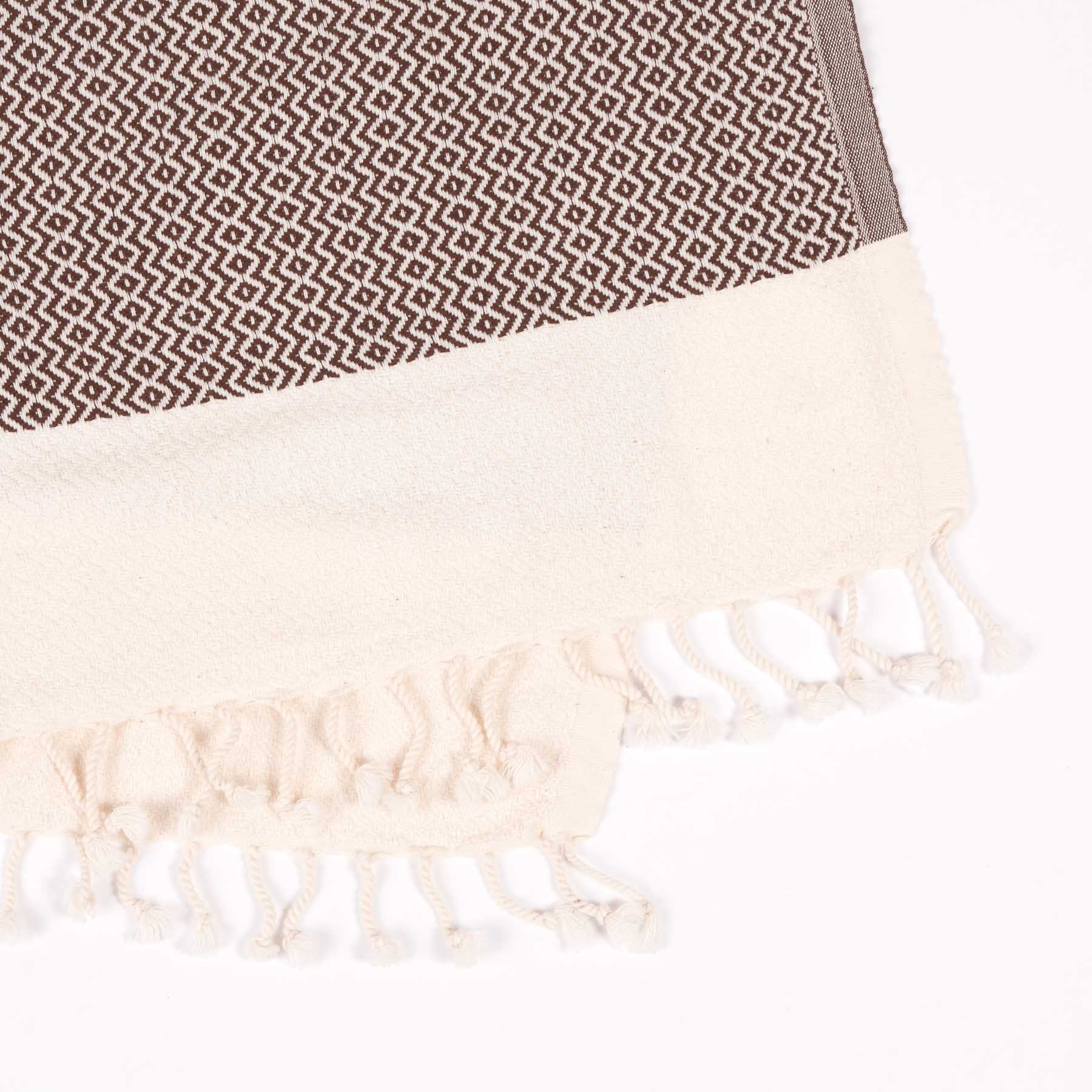 Pestemal drap de plage hammam Calm marron