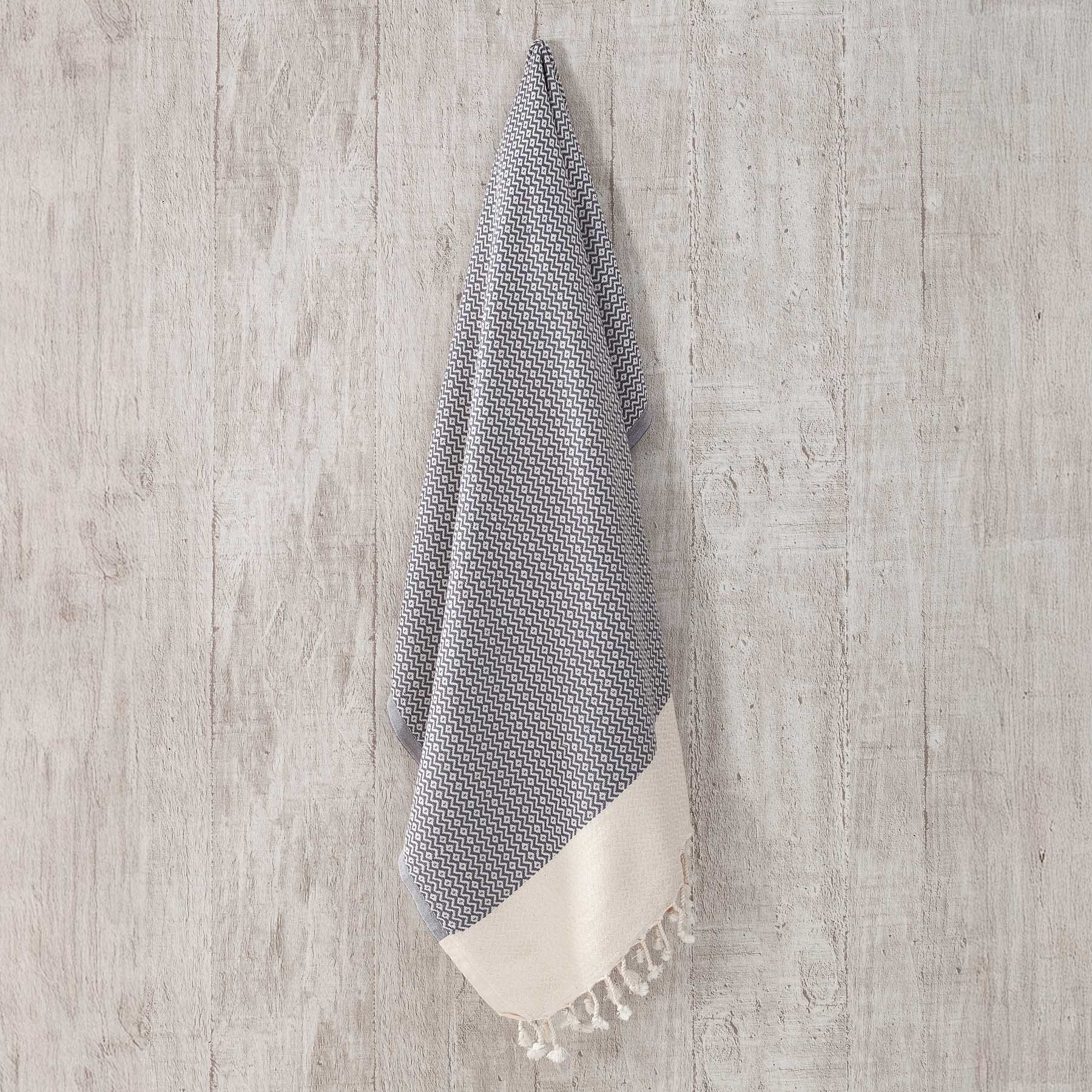 Pestemal drap de plage hammam Calm gris