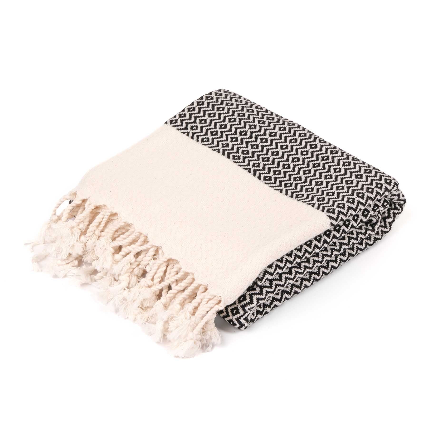 Pestemal drap de plage hammam Calm noir