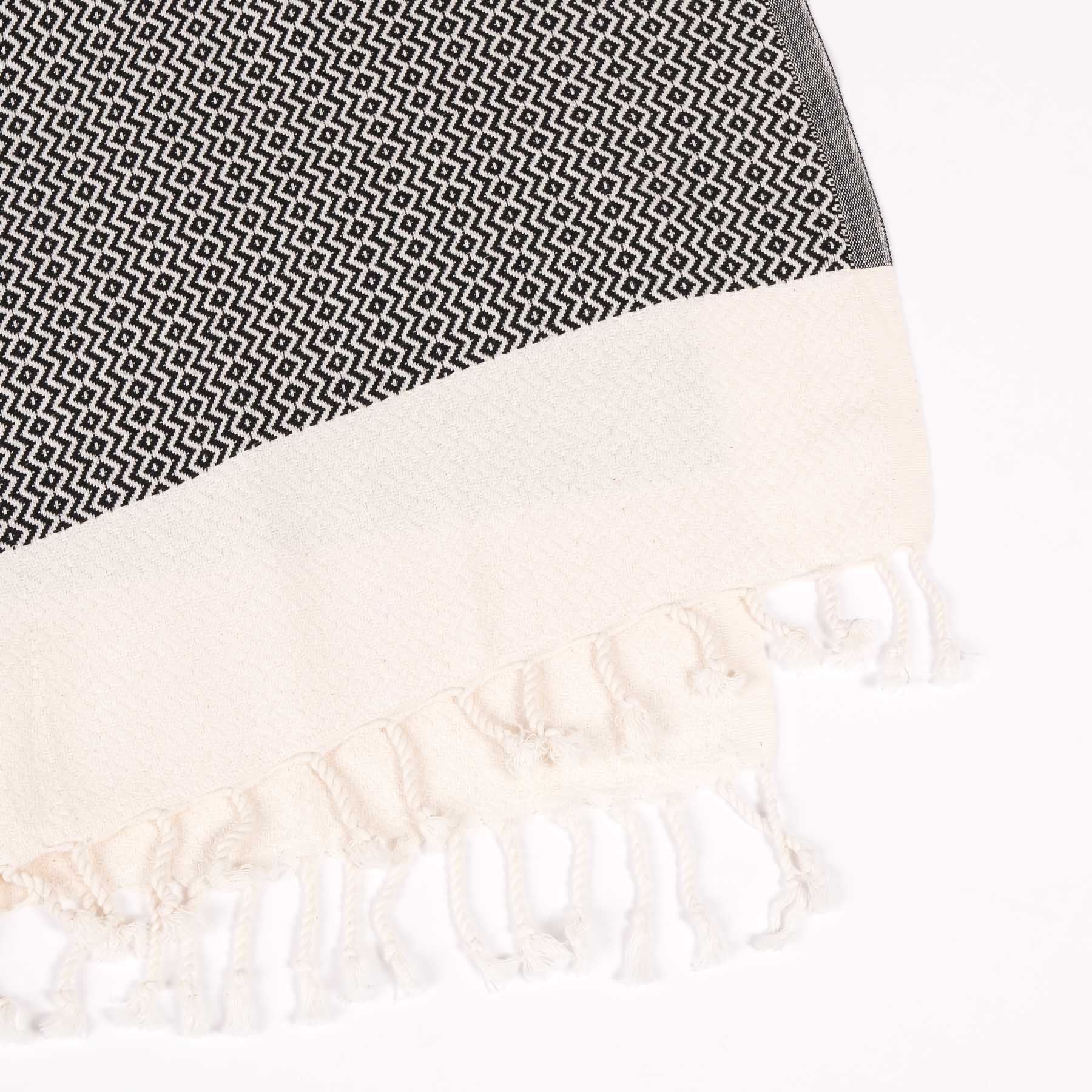 Pestemal drap de plage hammam Calm noir