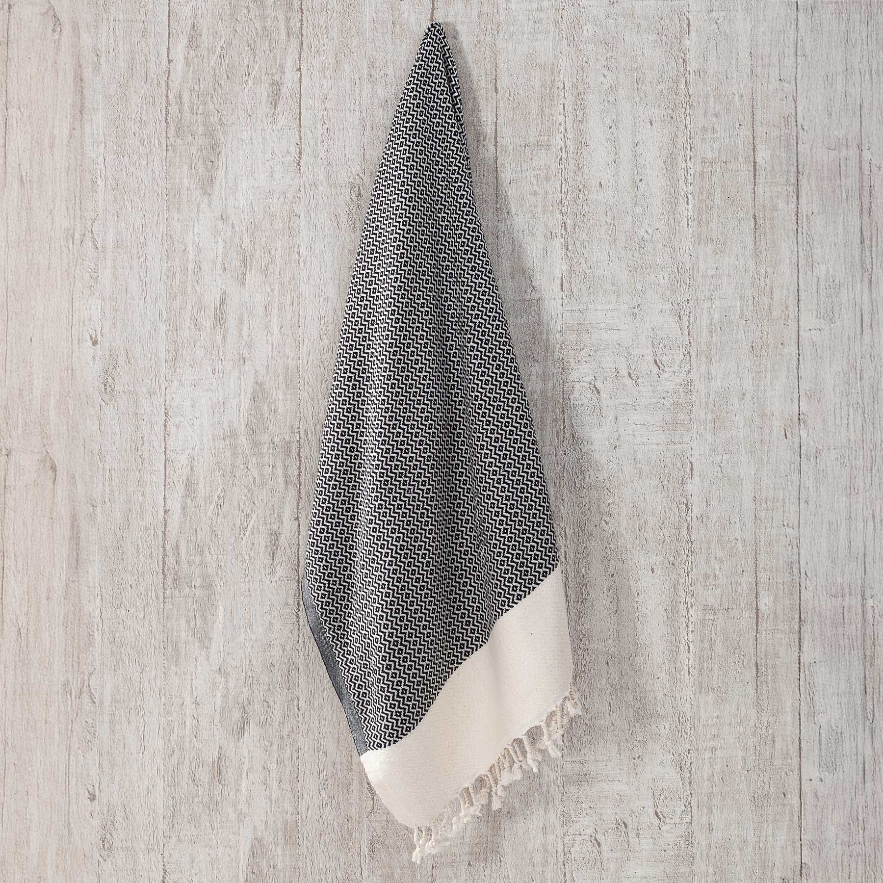 Pestemal drap de plage hammam Calm noir