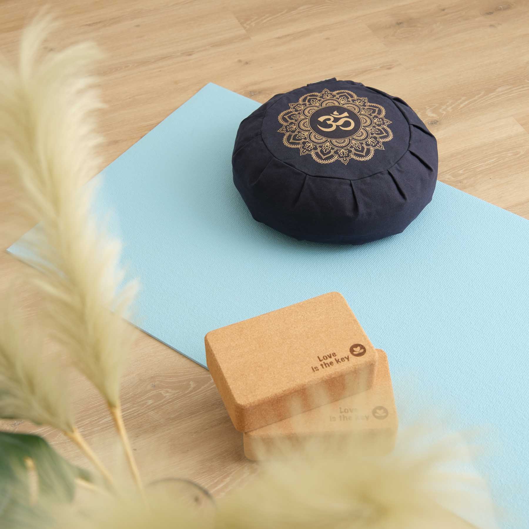 Tapis de yoga Studio PVC bleu clair