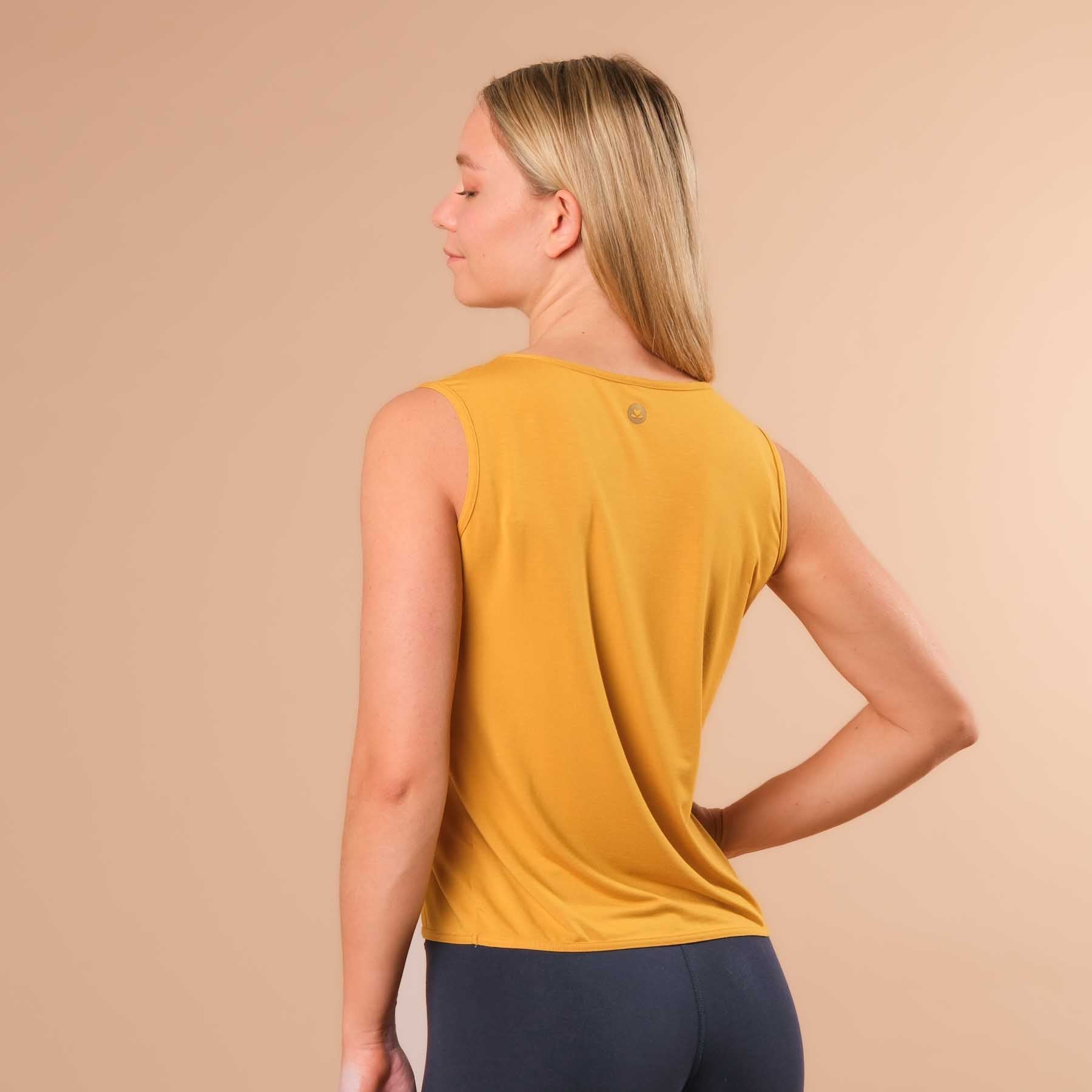 Tank Top Comfy largement fabriqué de manière durable en Suisse curry