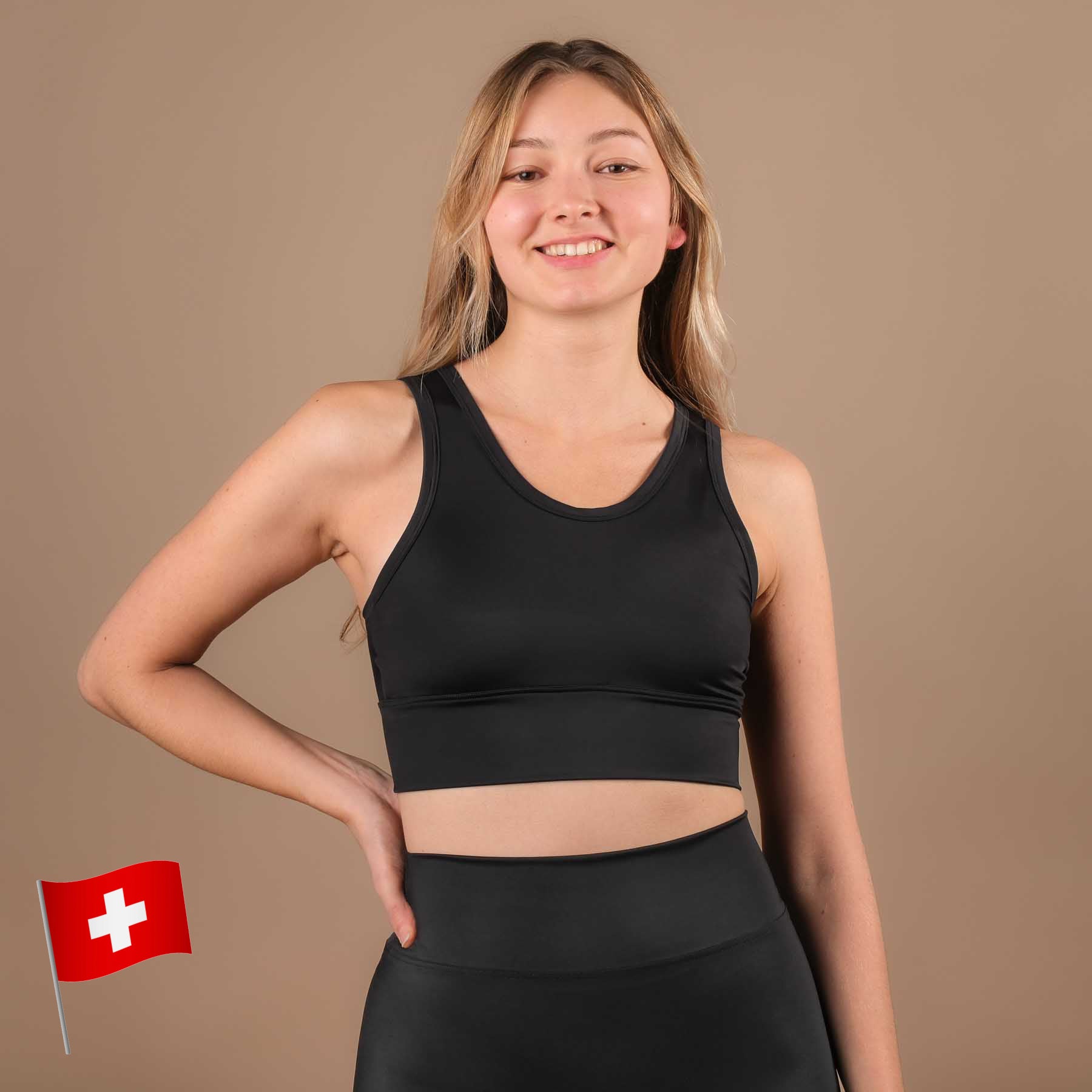 Sport Top Eco Mare Yoga Top noir