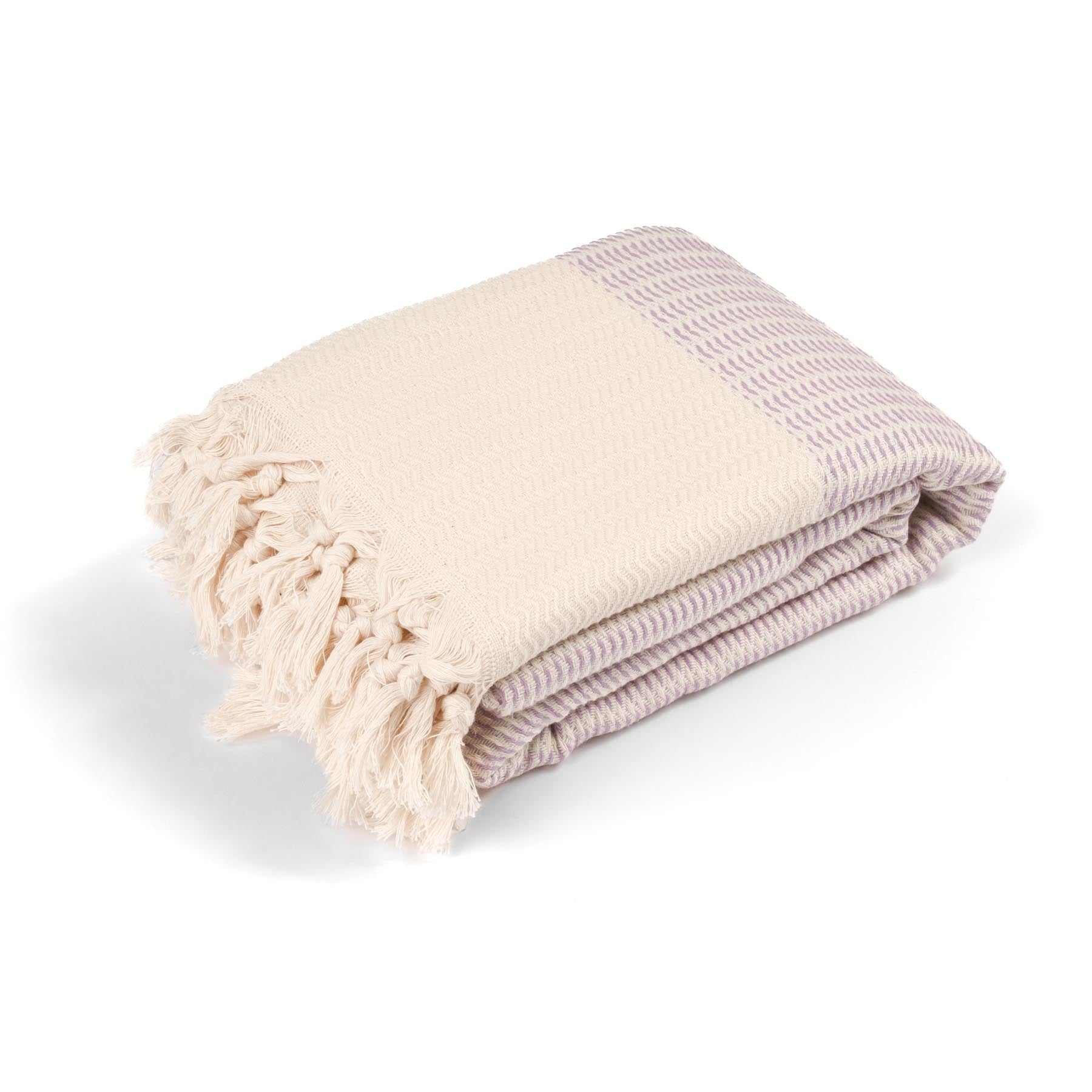 Couverture de yoga Relax coton bio violet