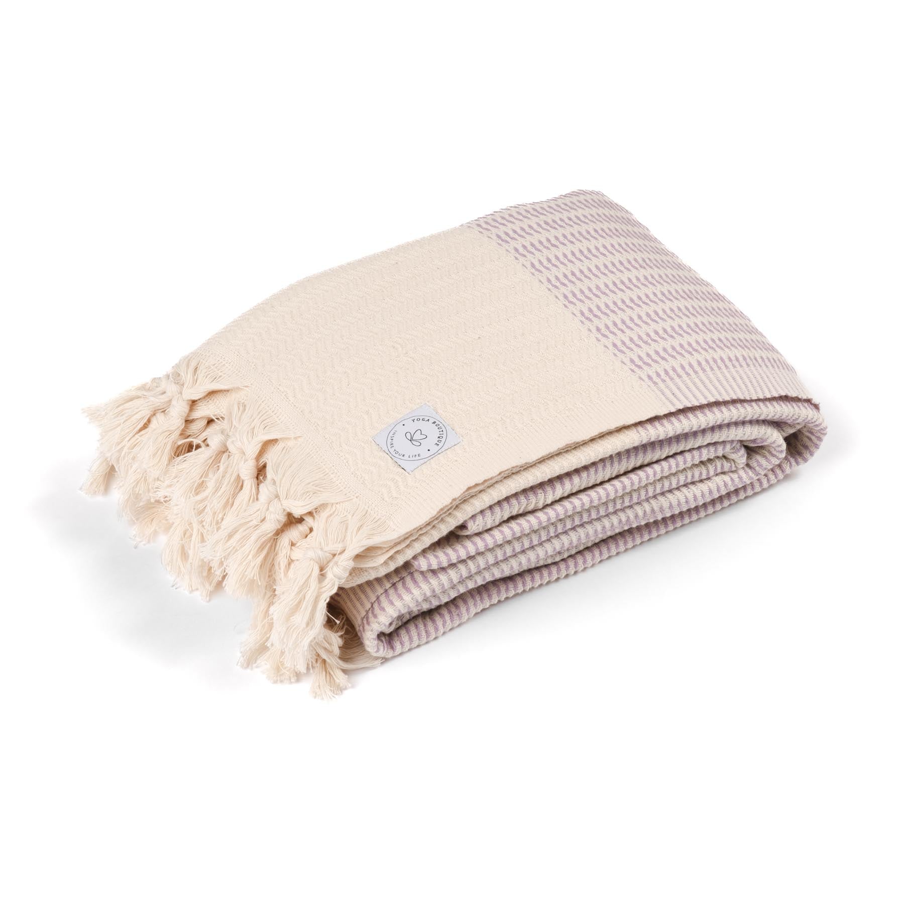 Couverture de yoga Relax coton bio violet