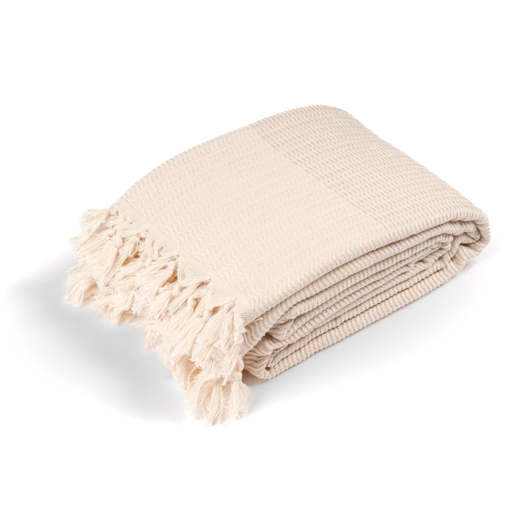 Couverture de yoga Relax coton bio sable