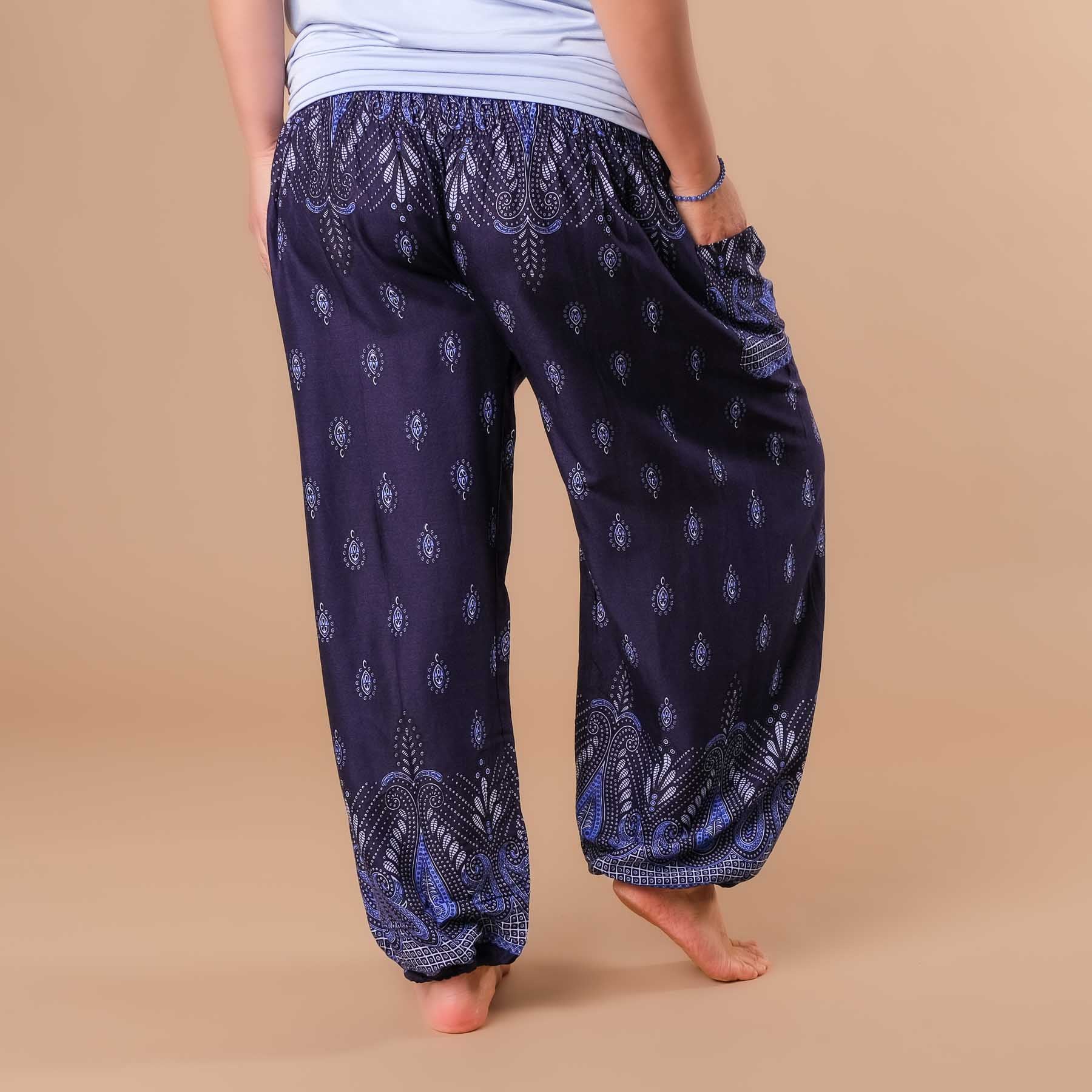 Pantalon de yoga harem Bliss navy