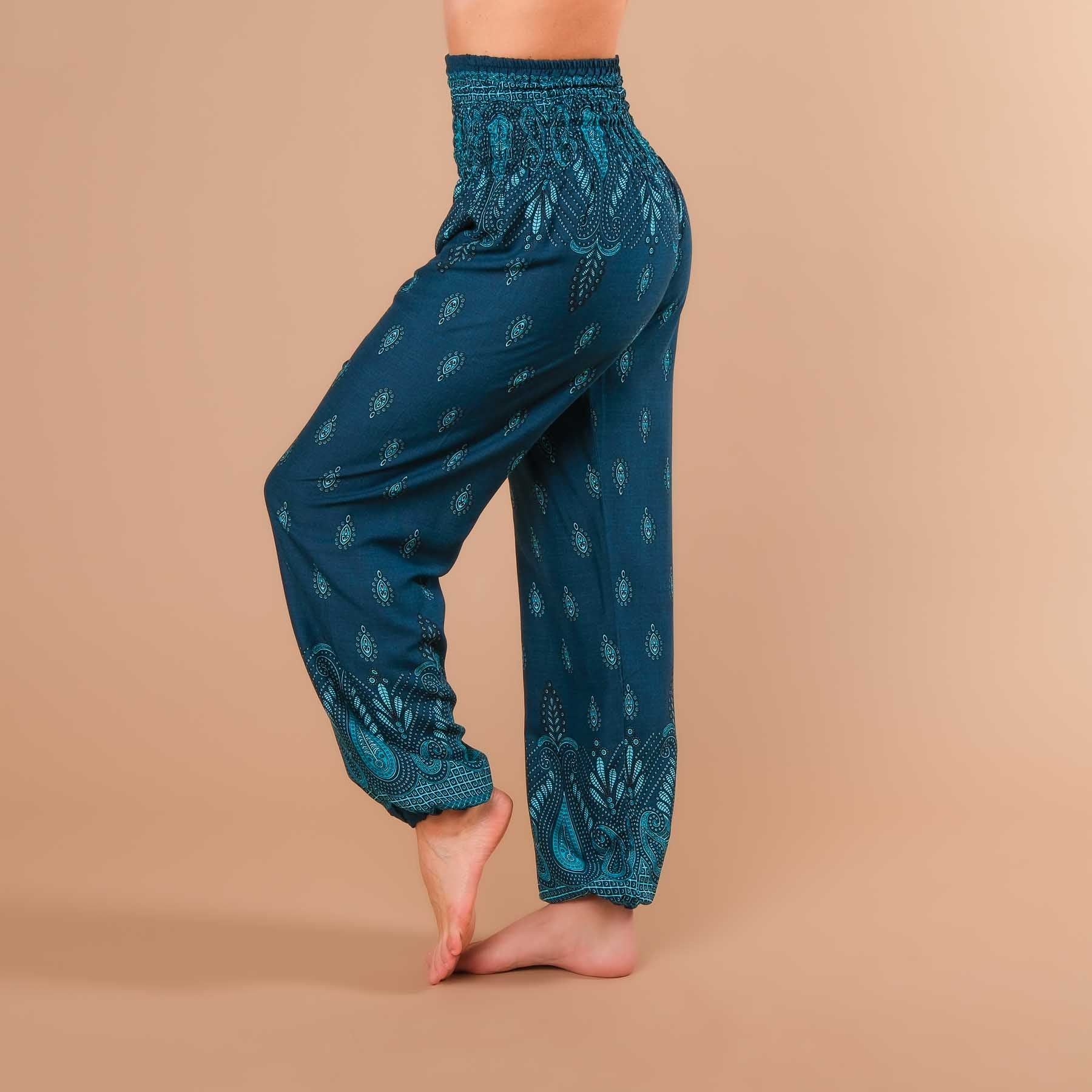 Pantalon de yoga harem Bliss pétrole